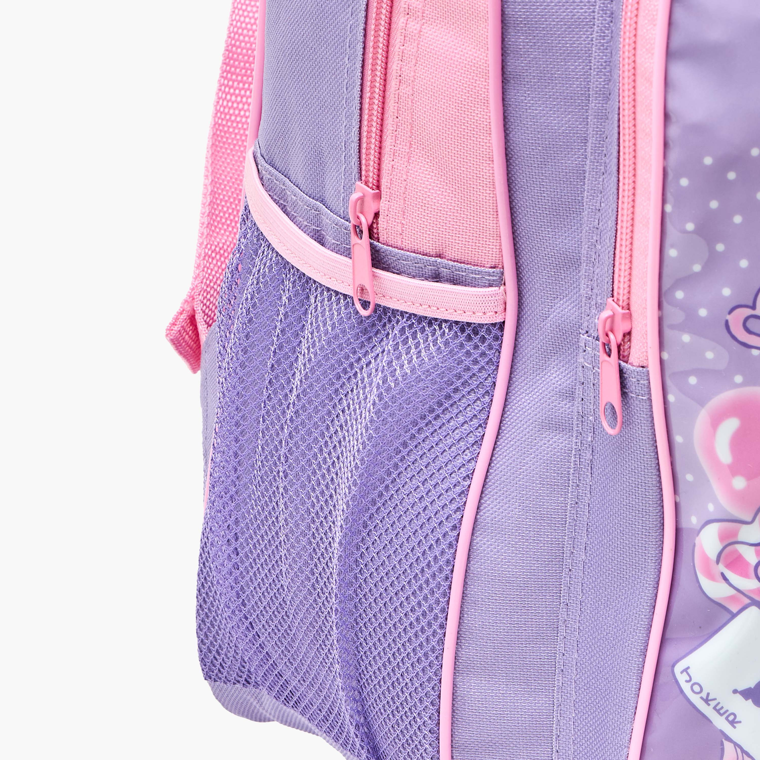 Sanrio Kuromi Print Backpack 5-Piece School Bag Set for Girls 5-8 Years with Pencil Pouch-school-bagsandbackpacks-backpacks-image-4