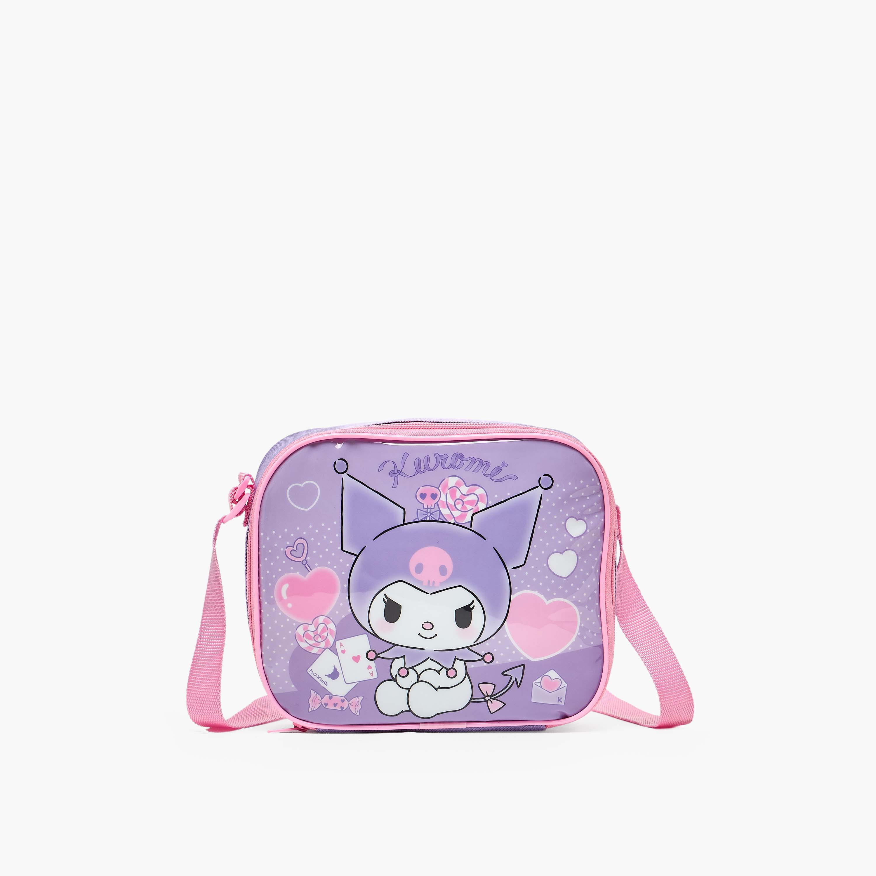Sanrio Kuromi Print Backpack 5-Piece School Bag Set for Girls 5-8 Years with Pencil Pouch-school-bagsandbackpacks-backpacks-image-9