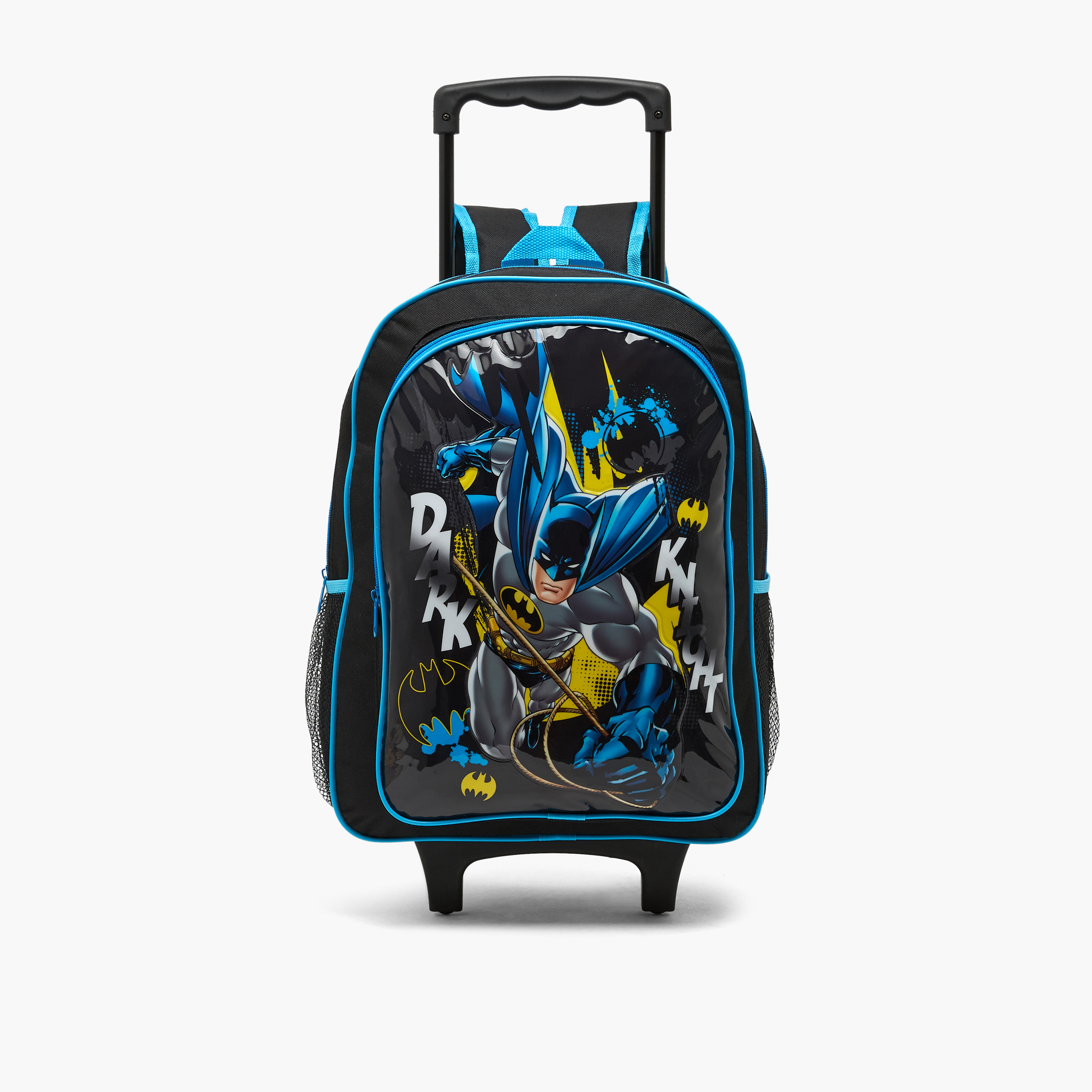 Batman Print 5-Piece School Trolley Bag Set for Boys 5-8 Years with Lunch Bag - 16 inches-school-bagsandbackpacks-trolleybags-image-3