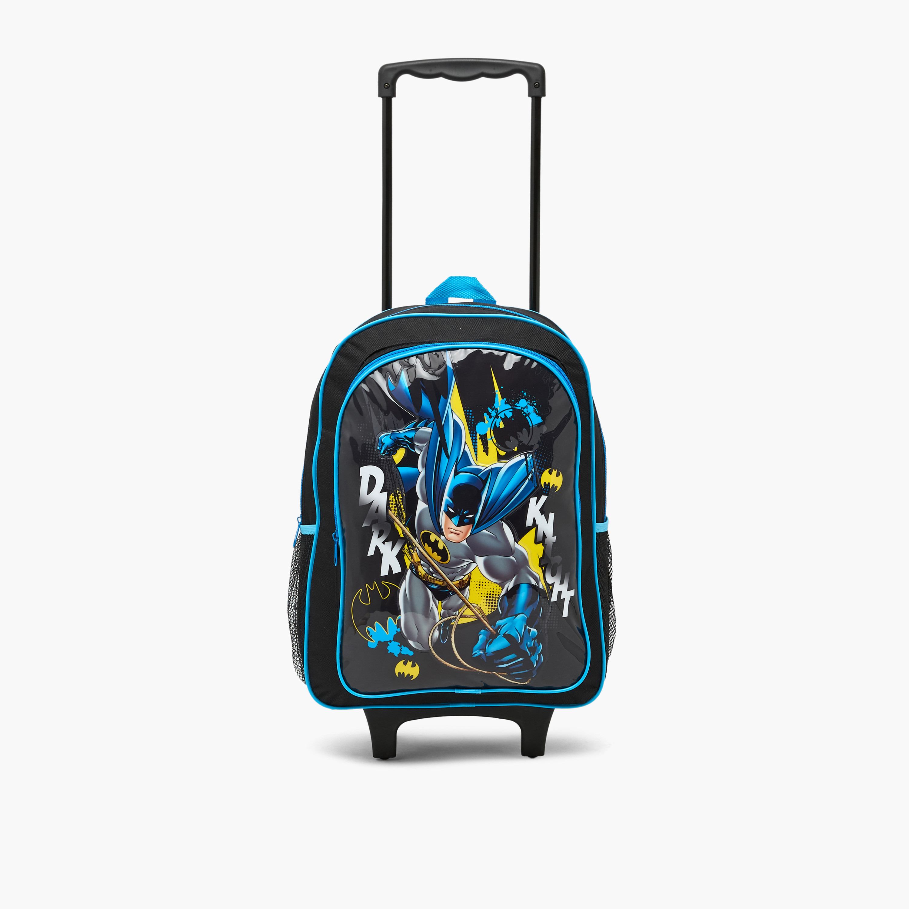 Batman Print 5-Piece School Trolley Bag Set for Boys 5-8 Years with Lunch Bag - 16 inches-school-bagsandbackpacks-trolleybags-image-4