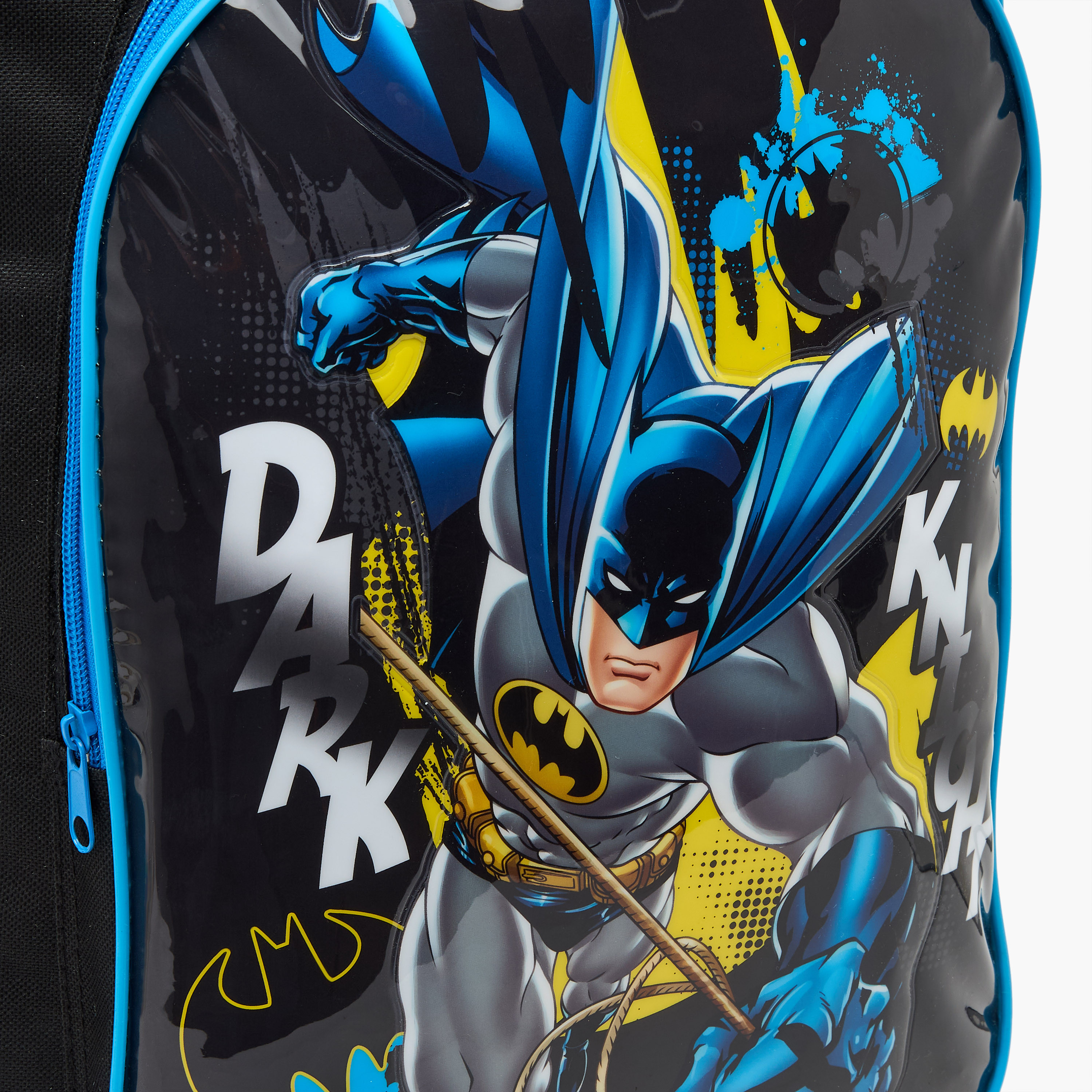 Batman Print 5-Piece School Trolley Bag Set for Boys 5-8 Years with Lunch Bag - 16 inches-school-bagsandbackpacks-trolleybags-image-5