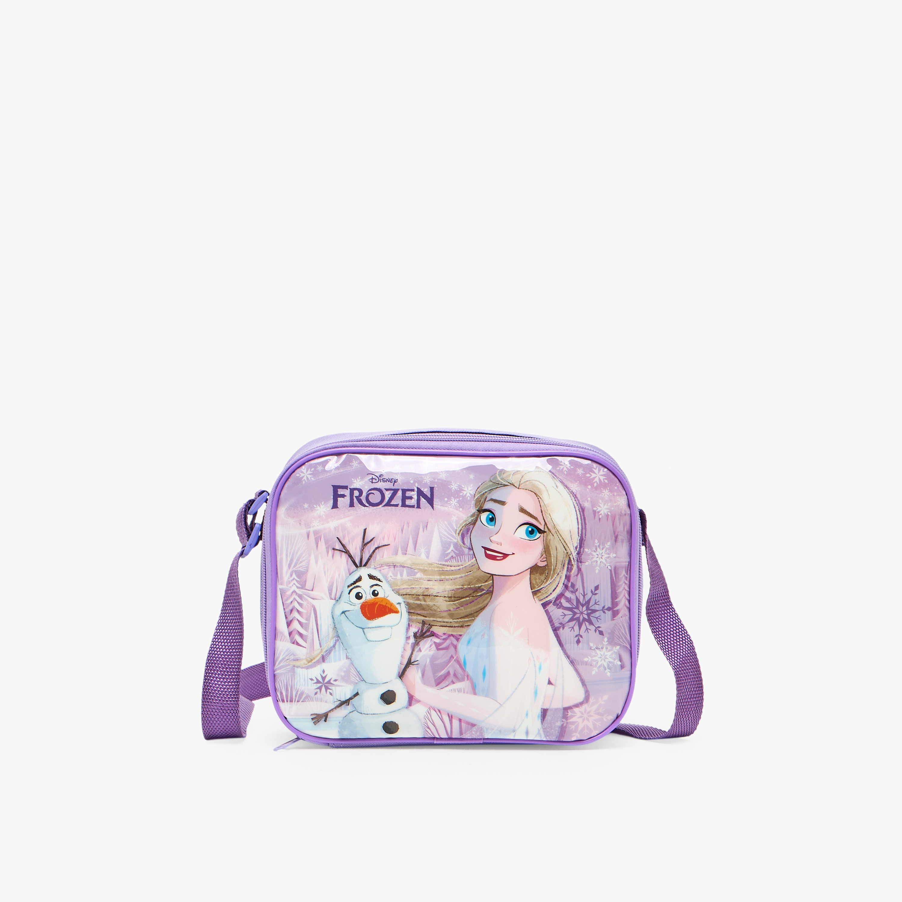 Disney Frozen Print 5-Piece School Trolley Bag Set for Girls 5-8 Years with Lunch Bag - 16 inches-school-bagsandbackpacks-trolleybags-image-13
