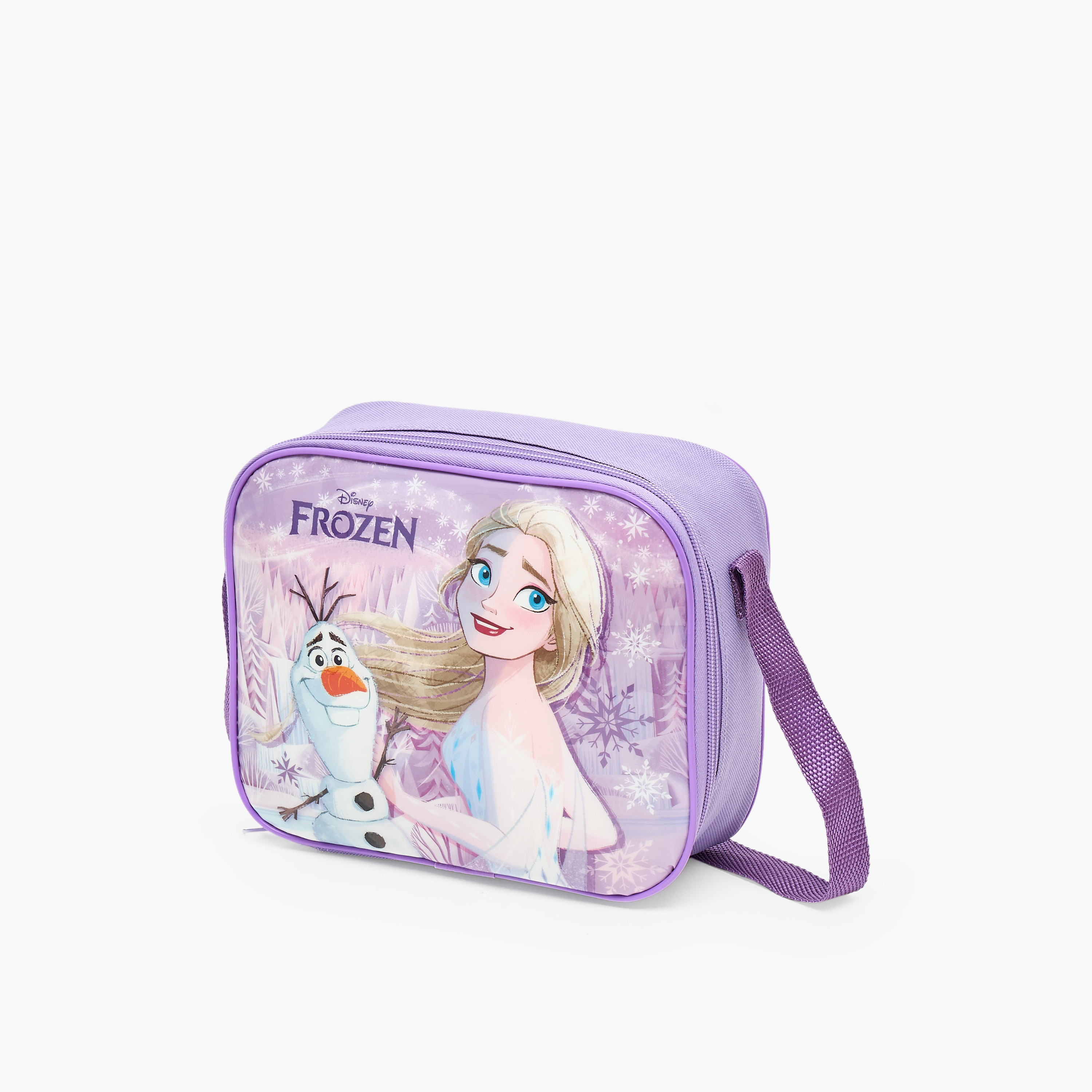 Disney Frozen Print 5-Piece School Trolley Bag Set for Girls 5-8 Years with Lunch Bag - 16 inches-school-bagsandbackpacks-trolleybags-image-14
