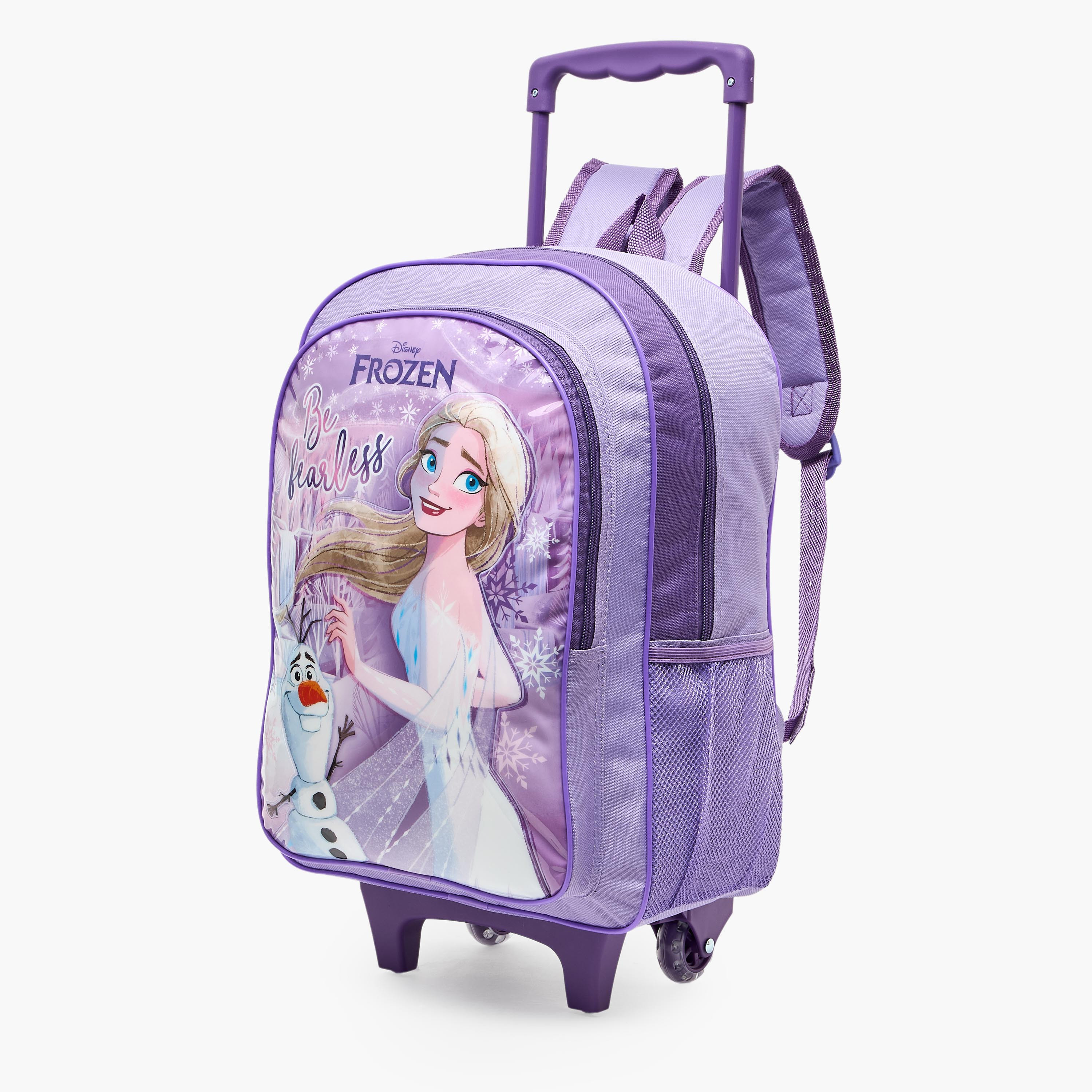 Disney Frozen Print 5-Piece School Trolley Bag Set for Girls 5-8 Years with Lunch Bag - 16 inches-school-bagsandbackpacks-trolleybags-image-8