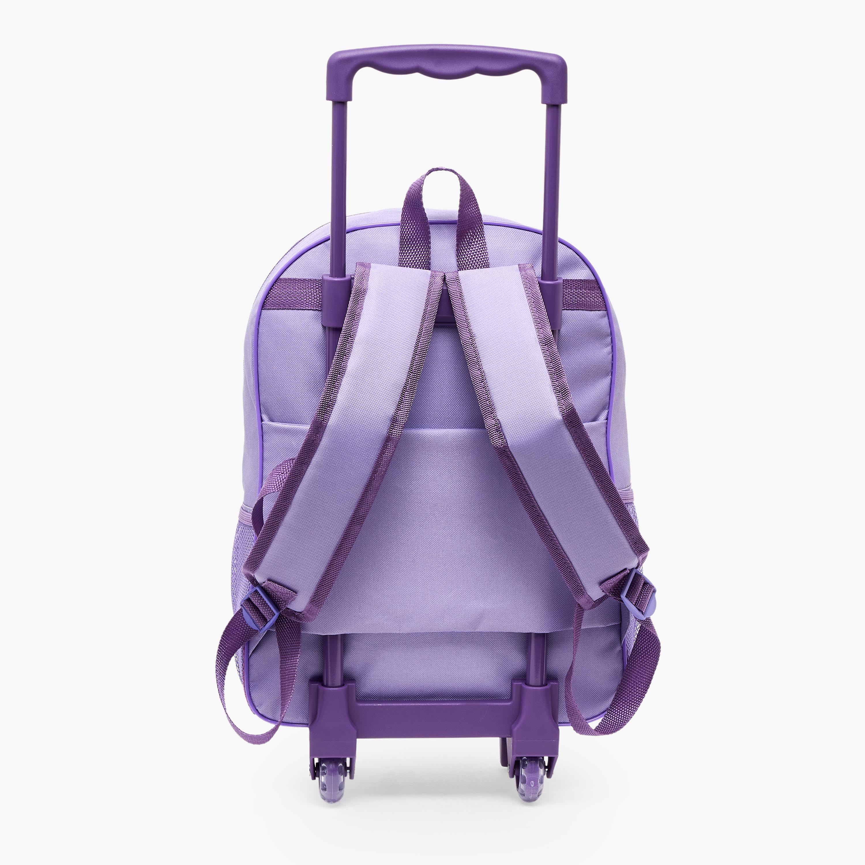 Disney Frozen Print 5-Piece School Trolley Bag Set for Girls 5-8 Years with Lunch Bag - 16 inches-school-bagsandbackpacks-trolleybags-image-10