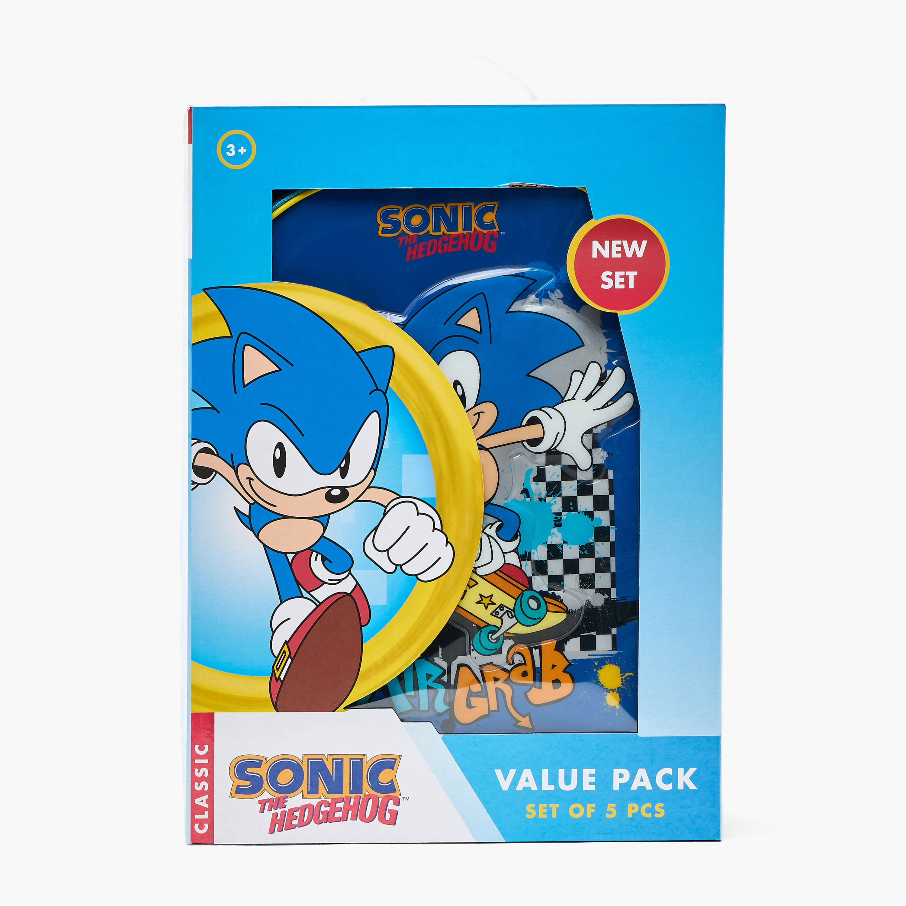 Sonic the Hedgehog Print Backpack 5-Piece School Bag Set for Boys 5-8 Years with Pencil Pouch-school-bagsandbackpacks-backpacks-image-18