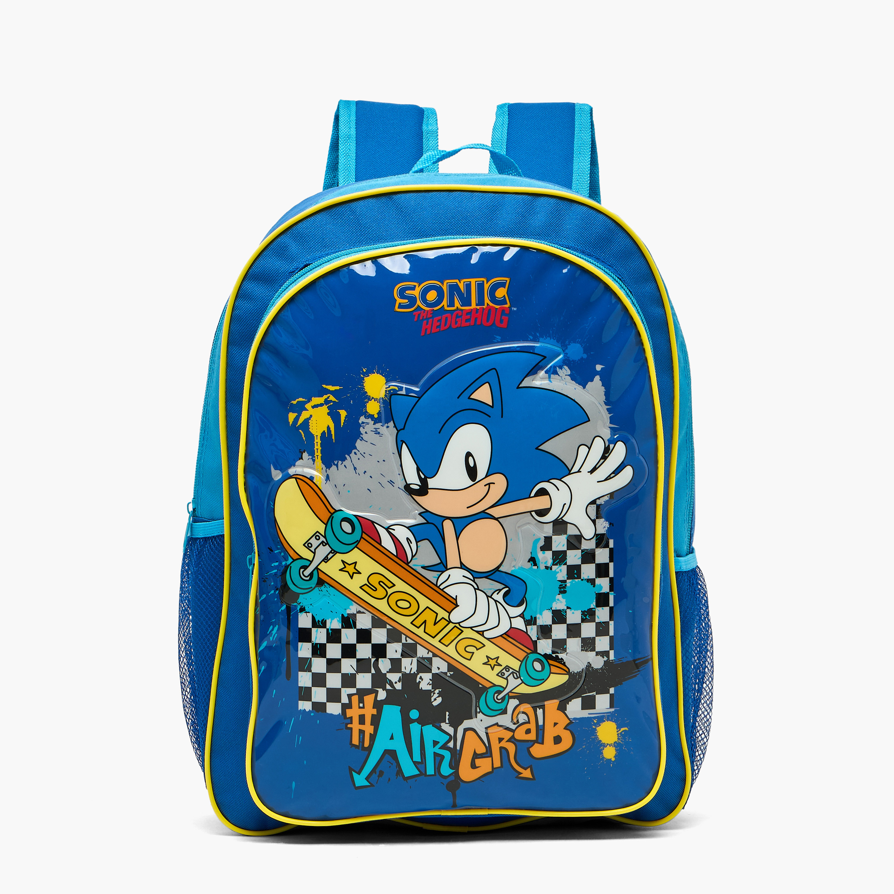 Sonic the Hedgehog Print Backpack 5-Piece School Bag Set for Boys 5-8 Years with Pencil Pouch-school-bagsandbackpacks-backpacks-image-3