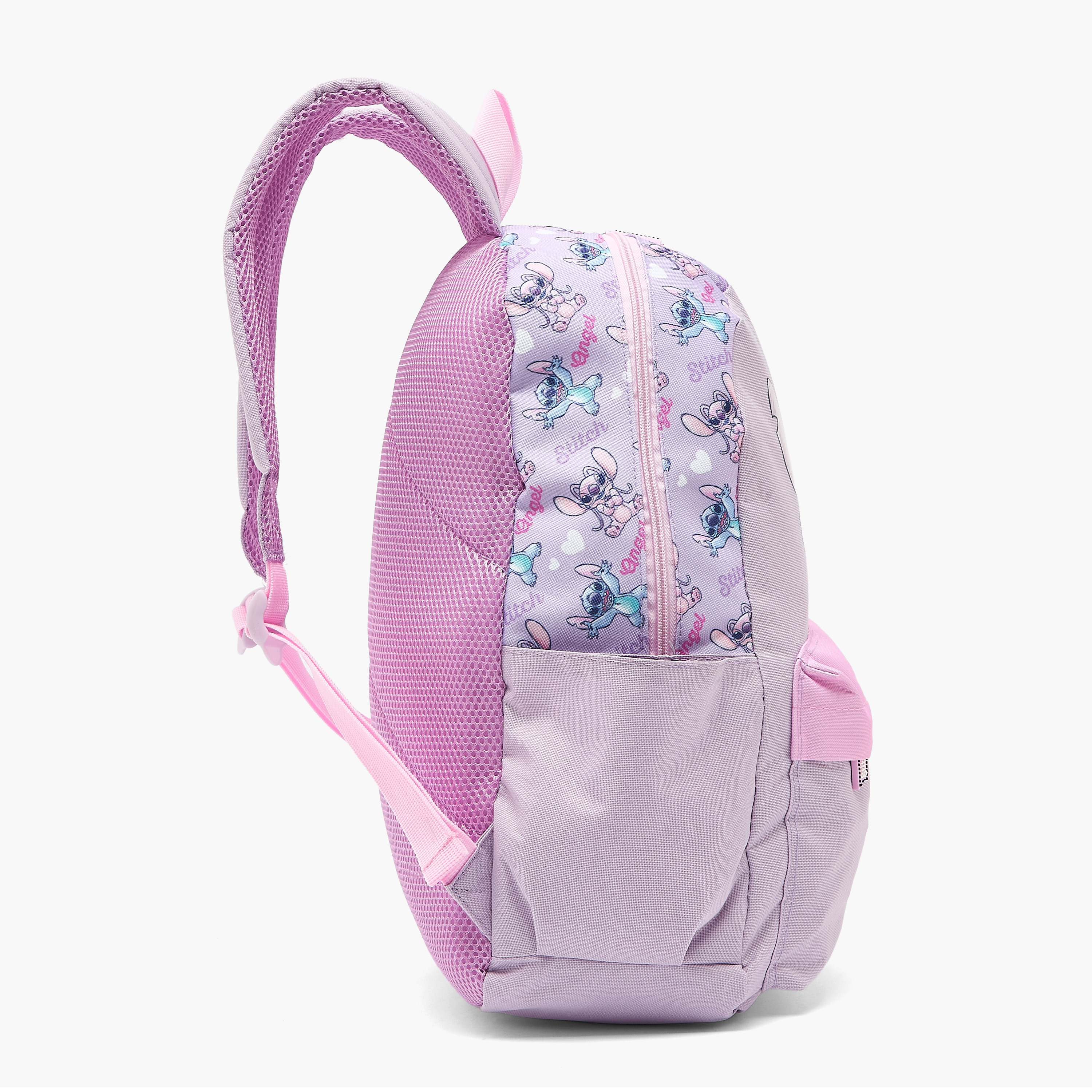 Stitch Print Backpack 4-Piece School Bag Set for Kids 5-8 Years with Pencil Pouch-school-bagsandbackpacks-backpacks-image-7