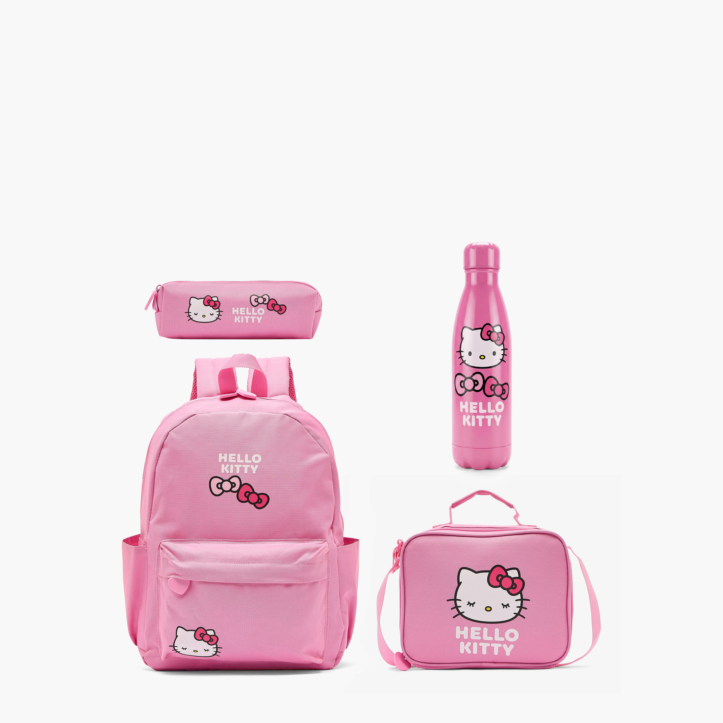 Hello Kitty Print Backpack 4-Piece School Bag Set for Girls 5-8 Years with Pencil Pouch-school-bagsandbackpacks-backpacks-image-2