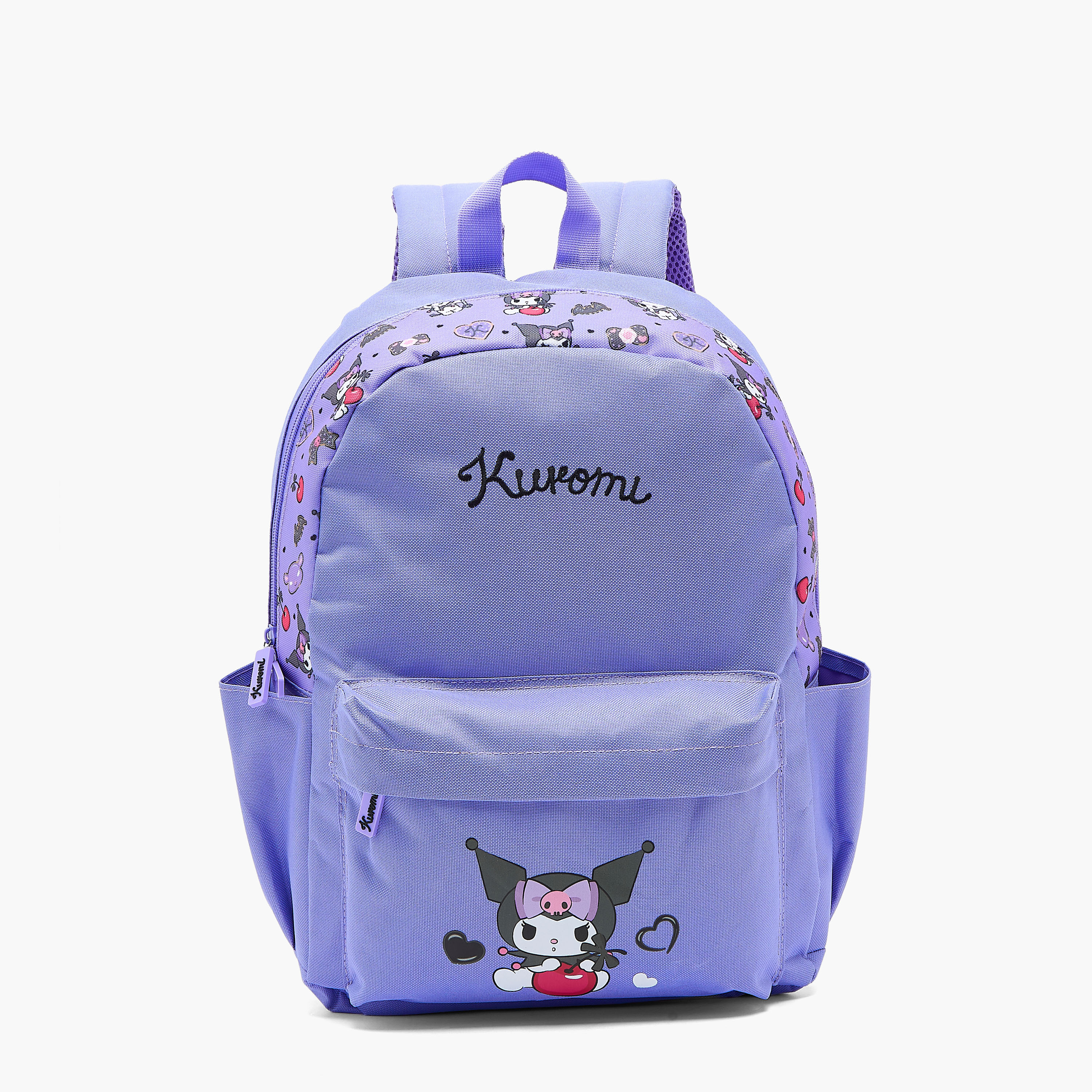 Kuromi Printed 4-Piece School Bag Set for Girls 5-8 Years with Lunch Bag and Pencil Pouch-school-bagsandbackpacks-backpacks-image-3