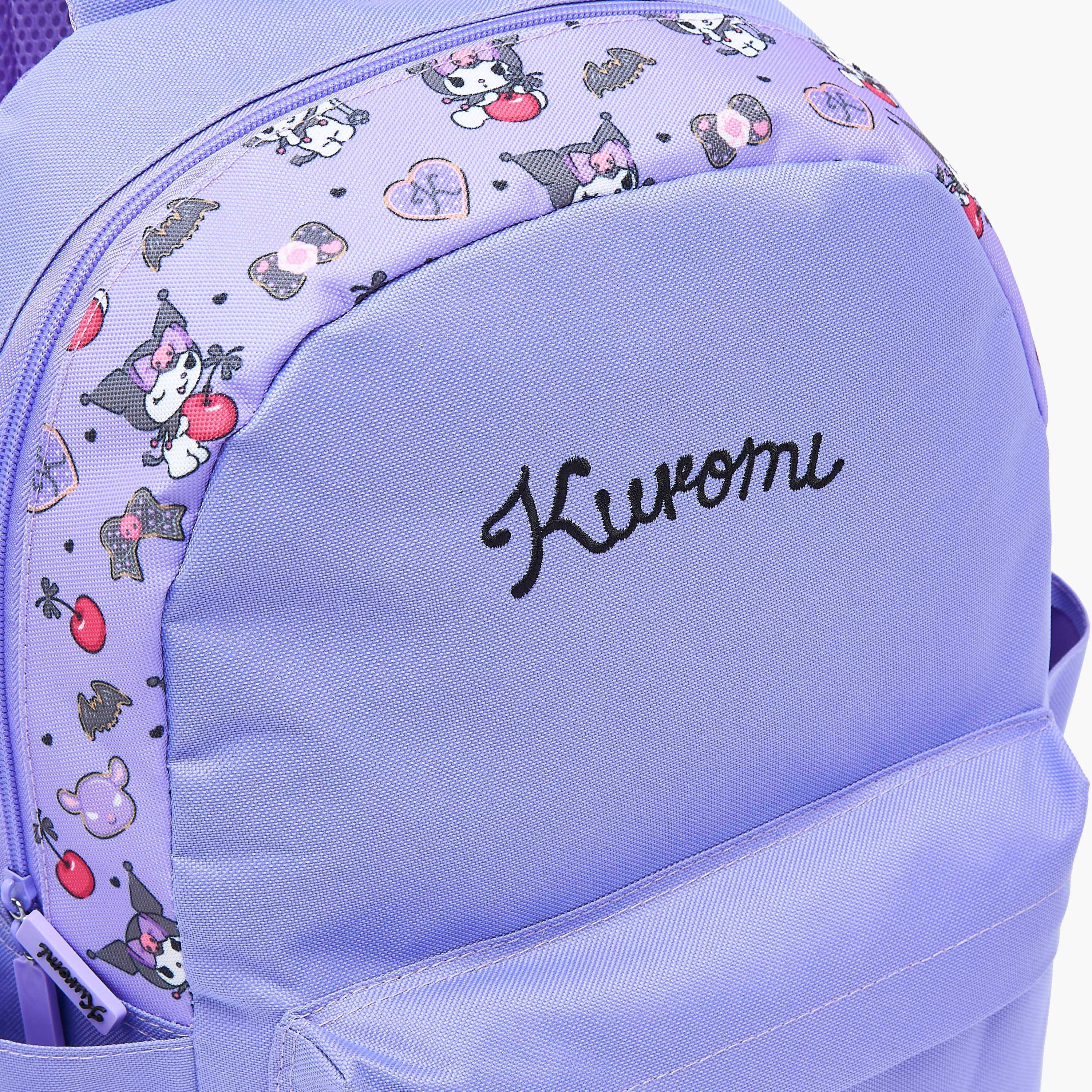 Kuromi Printed 4-Piece School Bag Set for Girls 5-8 Years with Lunch Bag and Pencil Pouch-school-bagsandbackpacks-backpacks-image-5