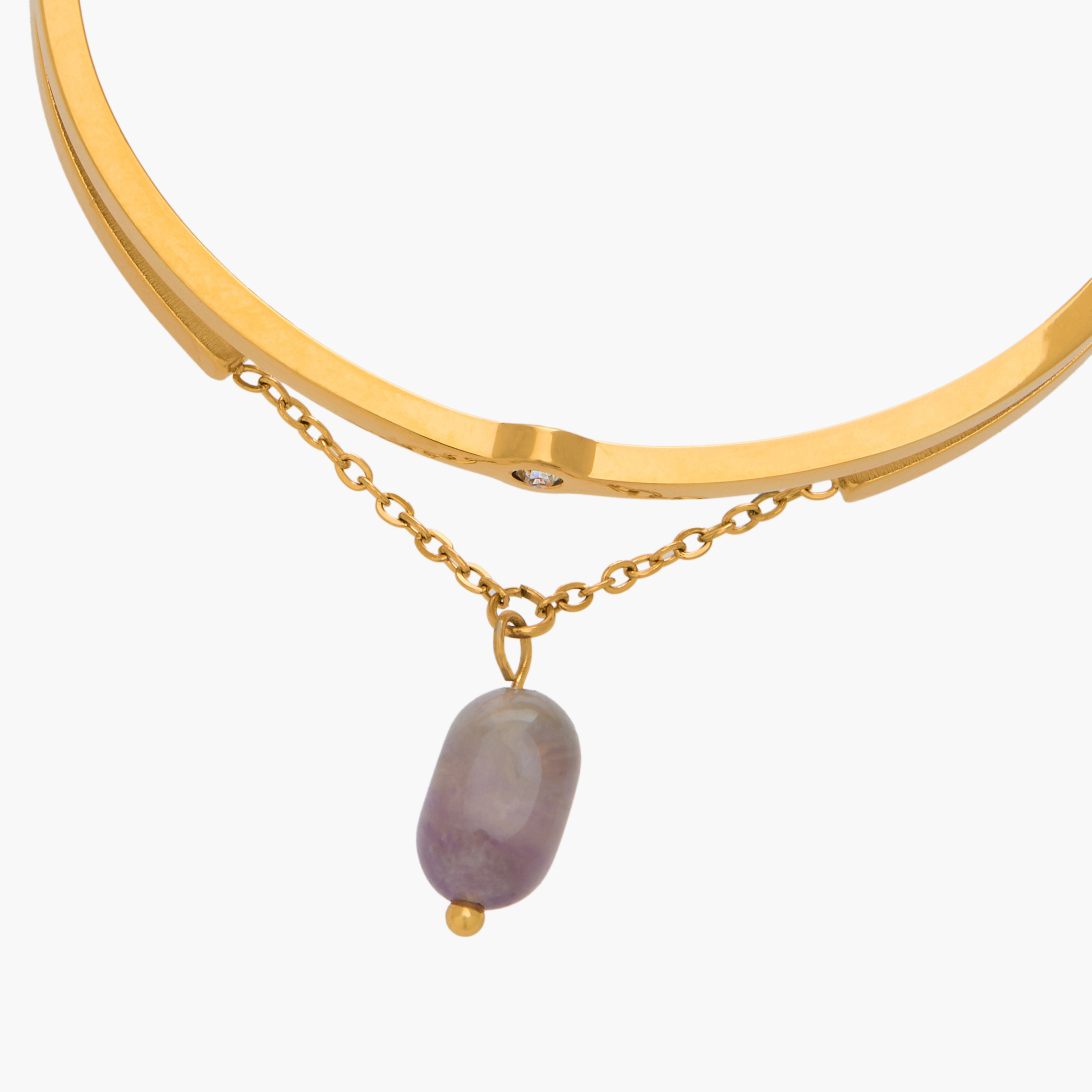 Gold Tone Stone Charm Bracelet-women-watchesandjewellery-jewellery-banglesandbracelets-image-3