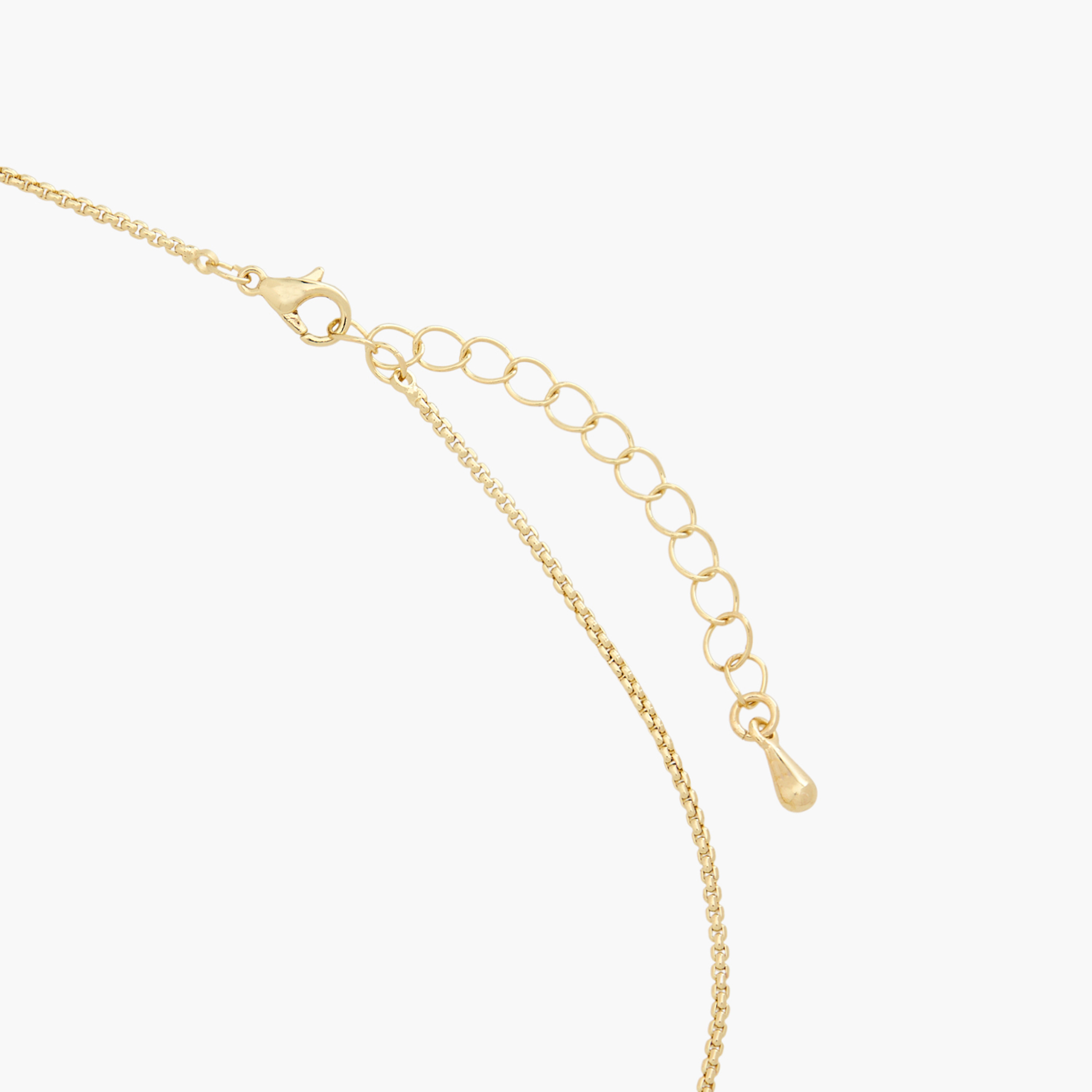 Gold Tone Pendant Necklace with Amythest Stone Embellishment-women-watchesandjewellery-jewellery-necklacesandpendants-image-4