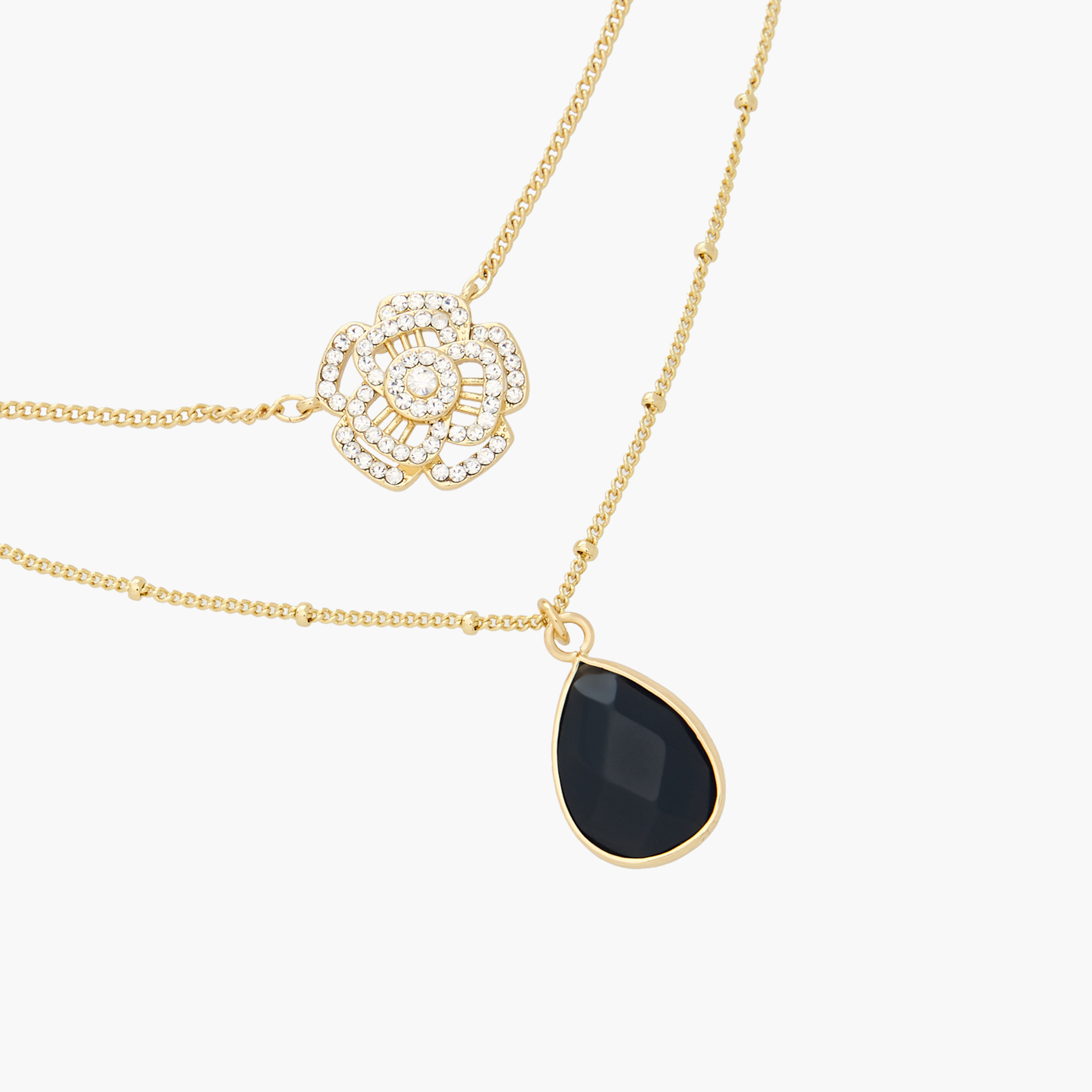 Gold Tone Pendant Necklace with Lobster Clasp Closure-women-watchesandjewellery-jewellery-necklacesandpendants-image-2