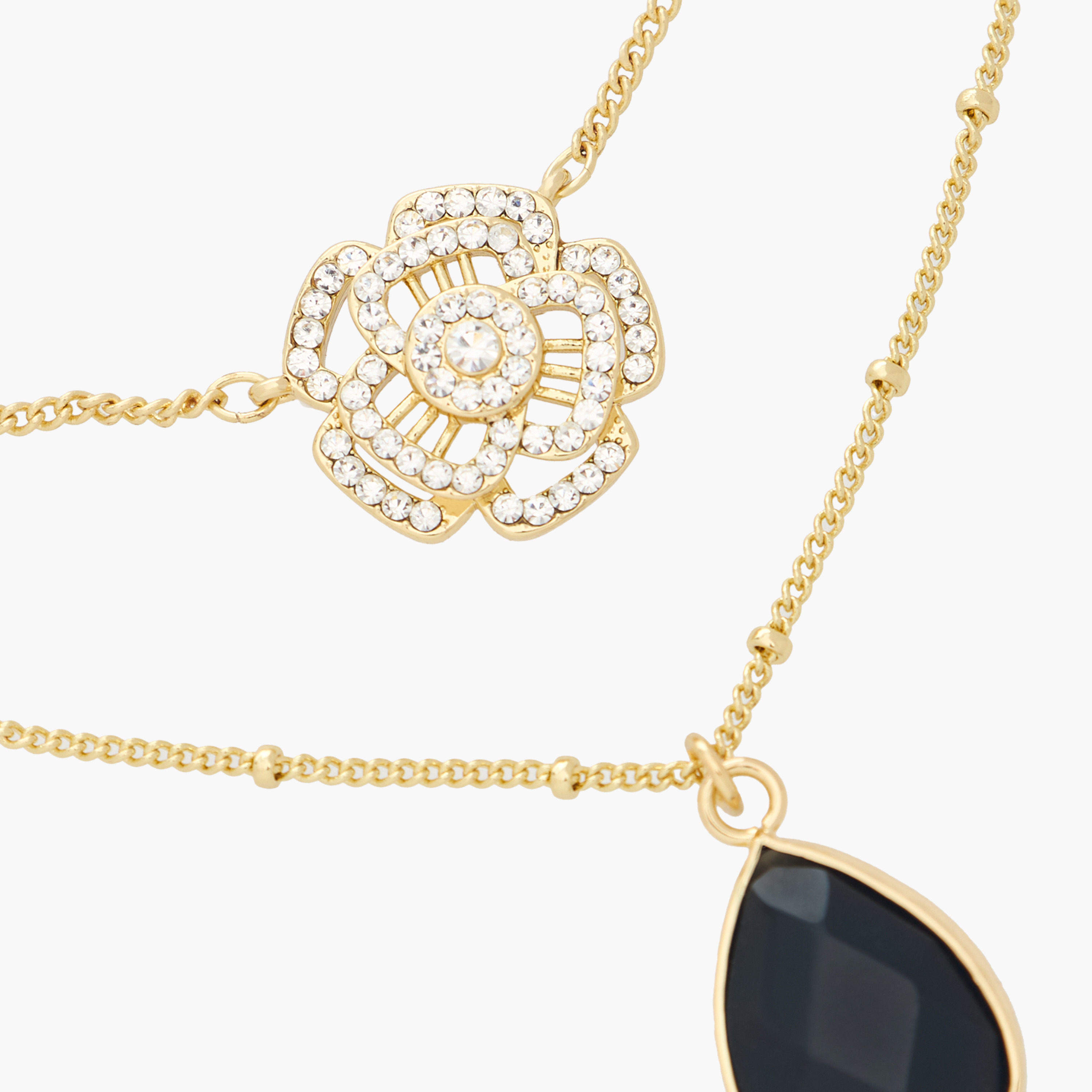Gold Tone Pendant Necklace with Lobster Clasp Closure-women-watchesandjewellery-jewellery-necklacesandpendants-image-3