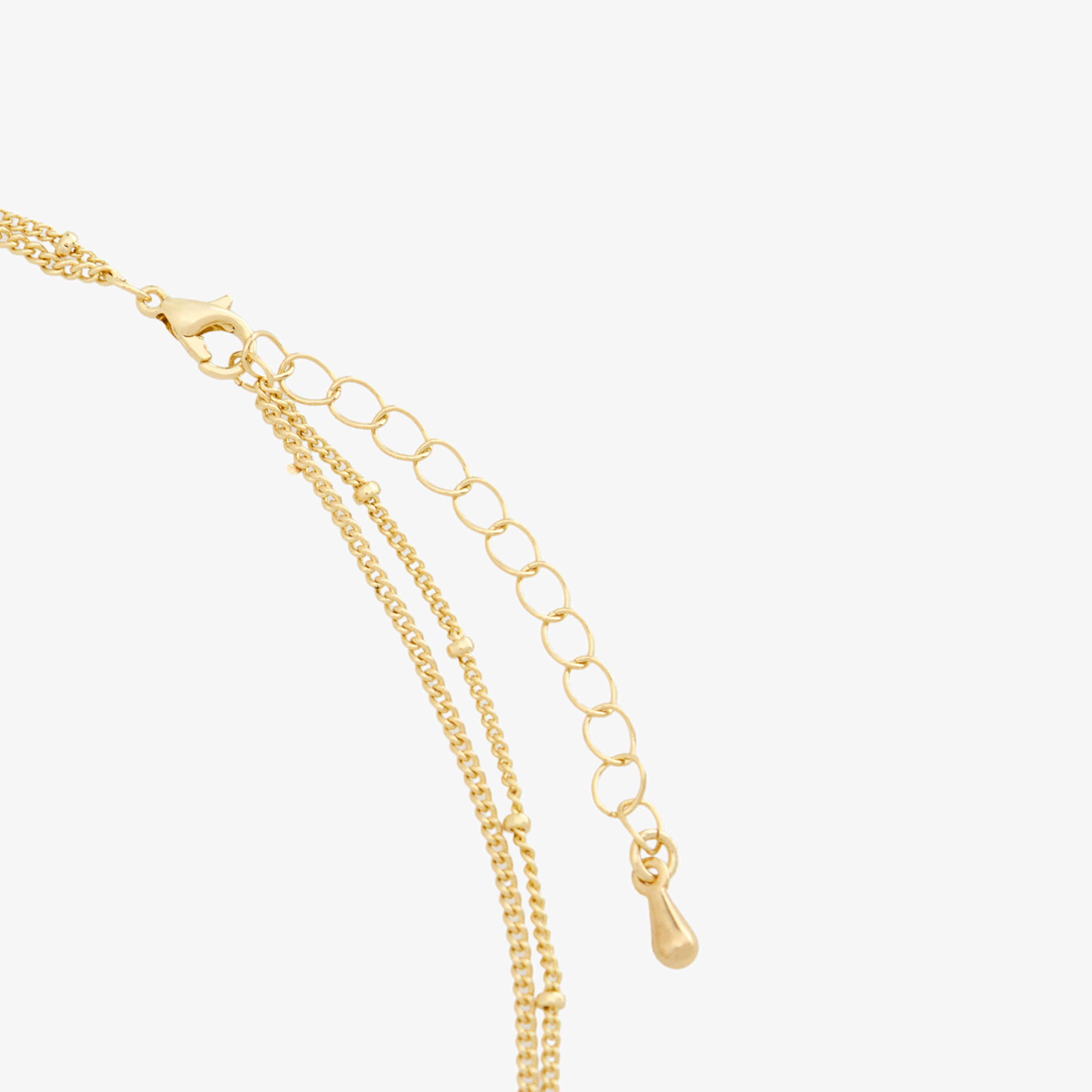 Gold Tone Pendant Necklace with Lobster Clasp Closure-women-watchesandjewellery-jewellery-necklacesandpendants-image-4