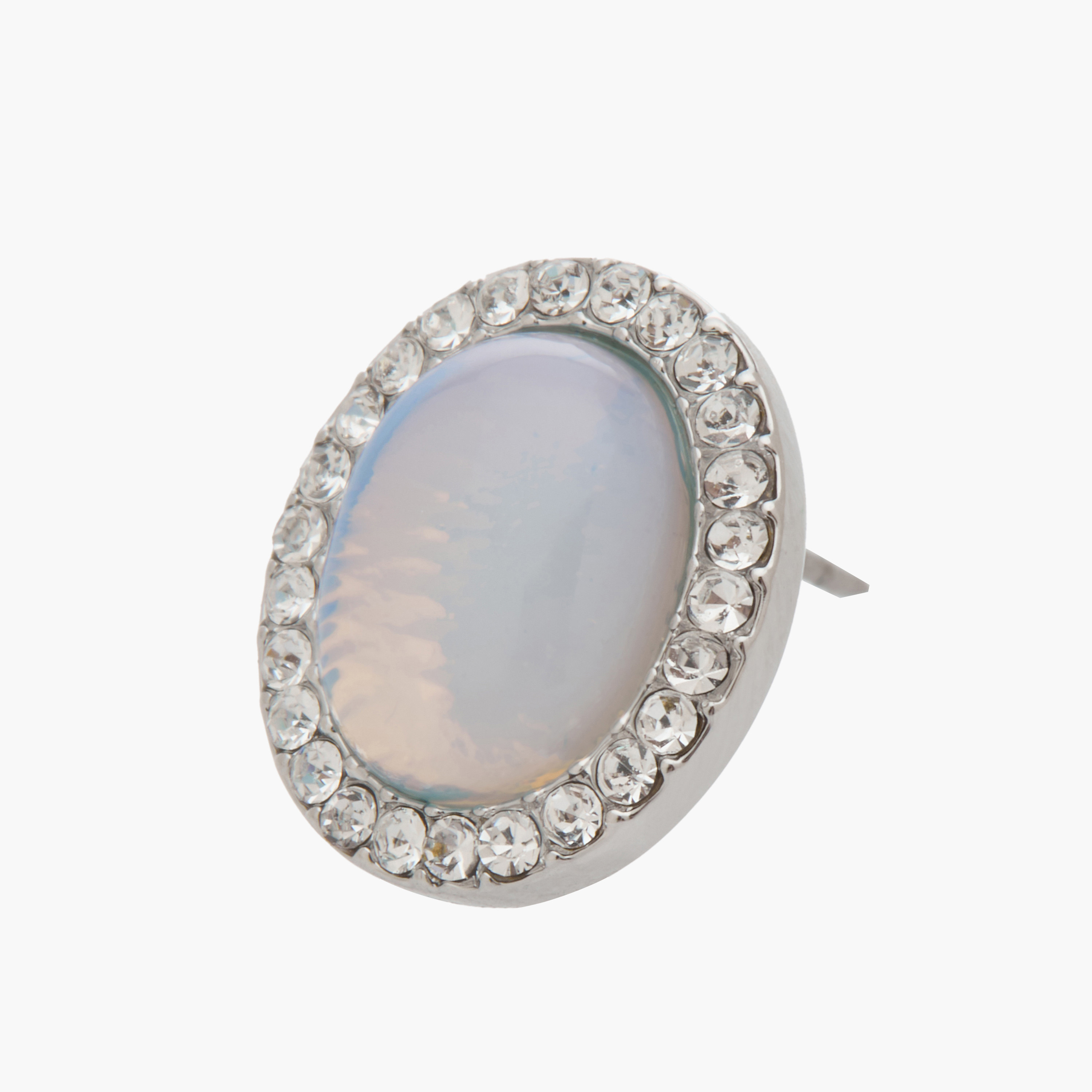 حلقان مزينة ومكبس إغلاق خلفي-women-watchesandjewellery-jewellery-earrings-image-3
