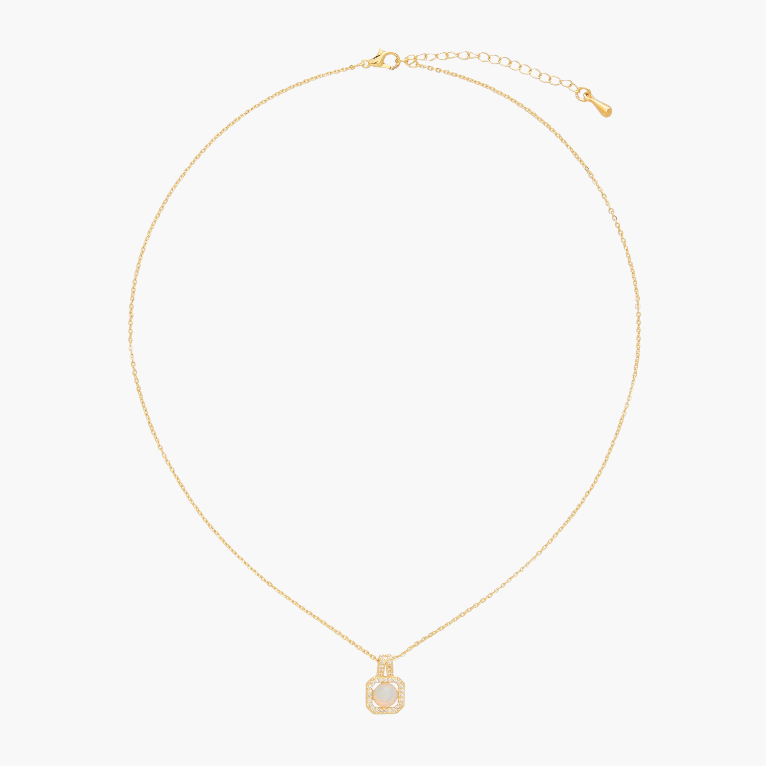Gold Tone Moonstone Pendant Necklace-women-watchesandjewellery-jewellery-necklacesandpendants-image-1