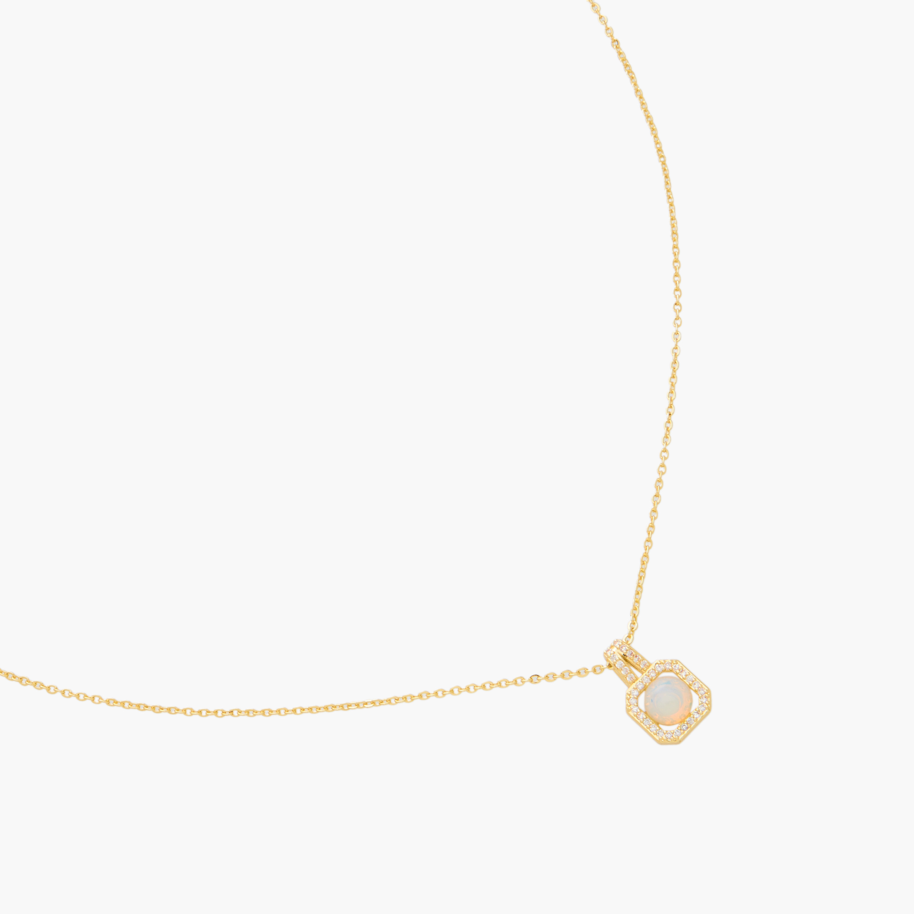 Gold Tone Moonstone Pendant Necklace-women-watchesandjewellery-jewellery-necklacesandpendants-image-2