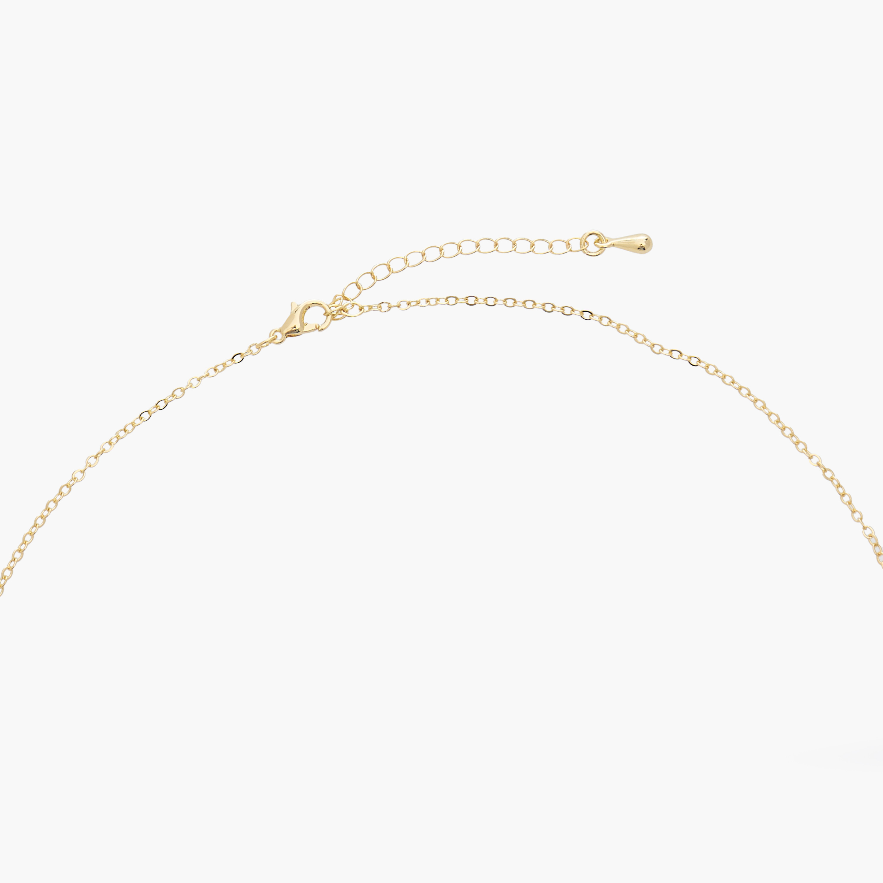 Gold Tone Pendant Necklace with Rose Quartz Stone Embellishment-women-watchesandjewellery-jewellery-necklacesandpendants-image-3