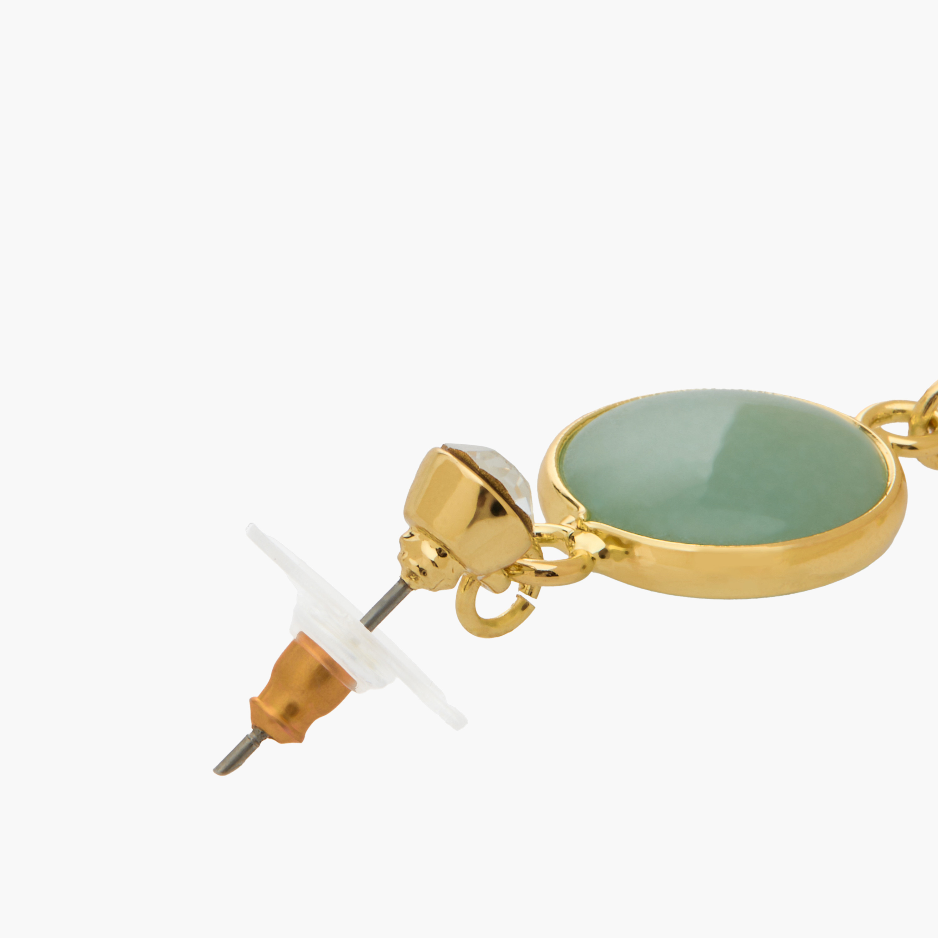 Gold Tone Tassel Drop Earrings with Pushback Closure-women-watchesandjewellery-jewellery-earrings-image-4