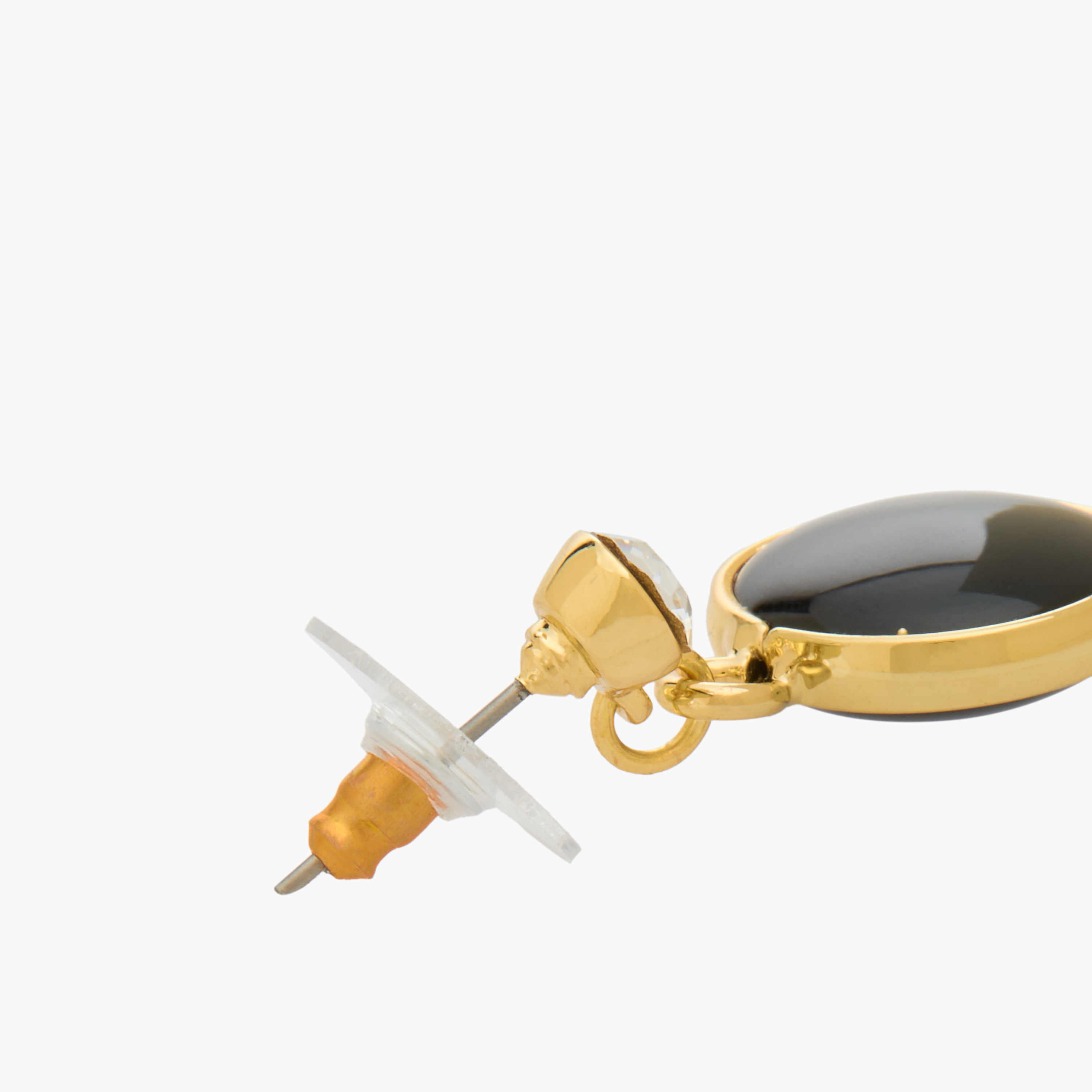 Gold Tone Tassel Drop Earrings with Pushback Closure-women-watchesandjewellery-jewellery-earrings-image-4