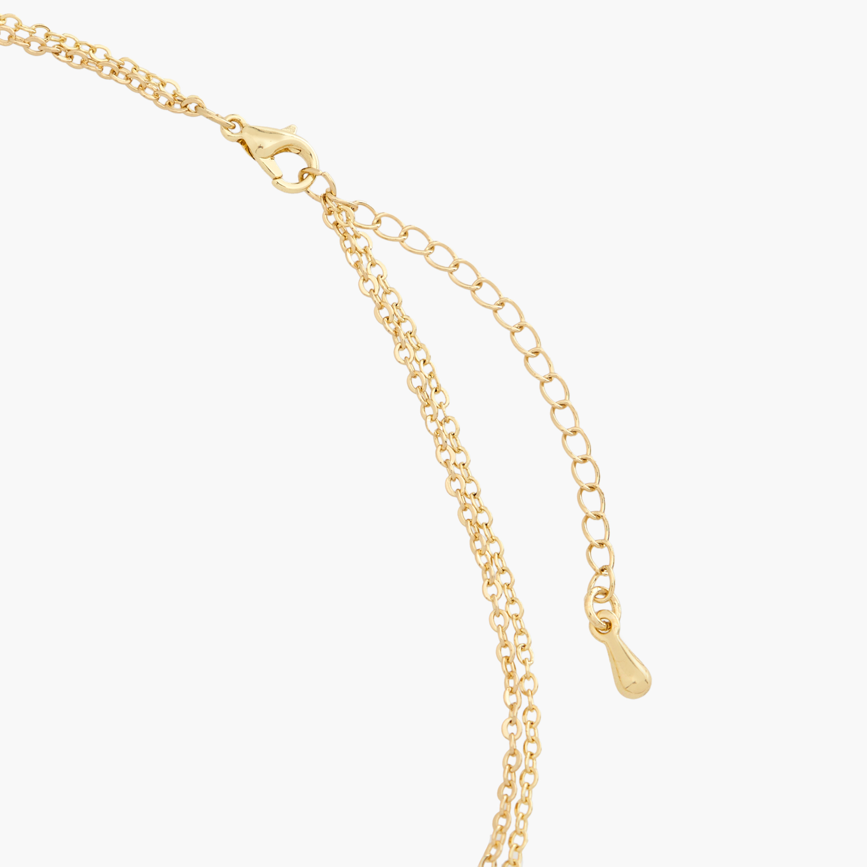 عقد متعدد الطبقات بلون ذهبي ودلاية قلب-women-watchesandjewellery-jewellery-necklacesandpendants-image-4