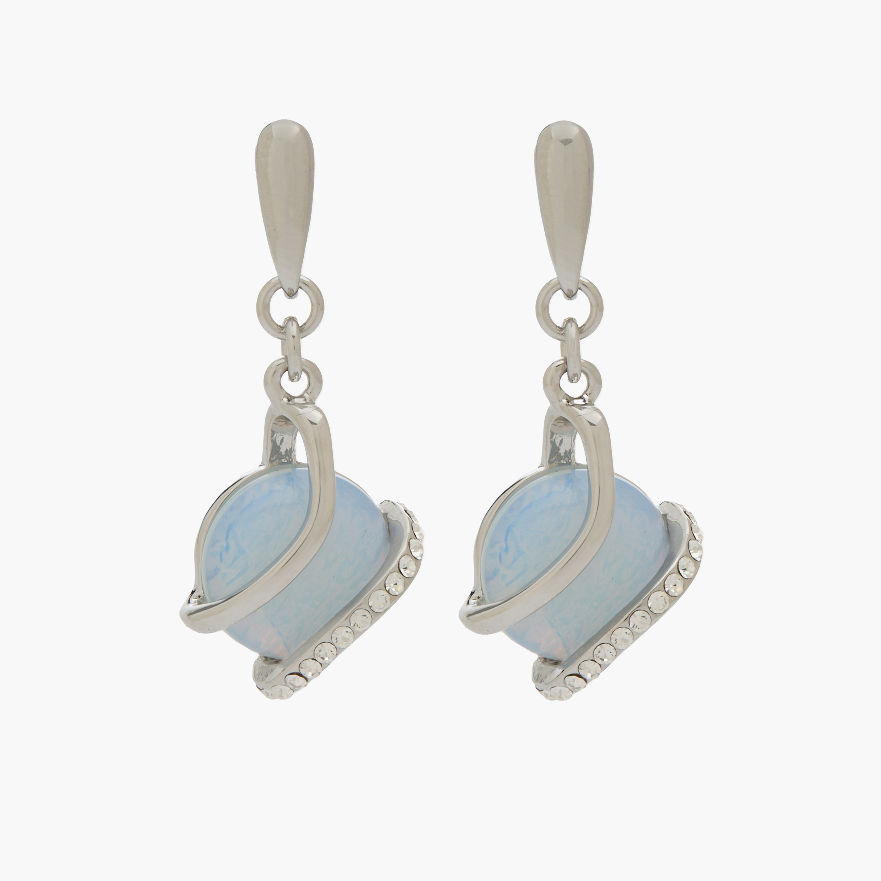 Embellished Drop Earrings with Pushback Closure-women-watchesandjewellery-jewellery-earrings-image-1