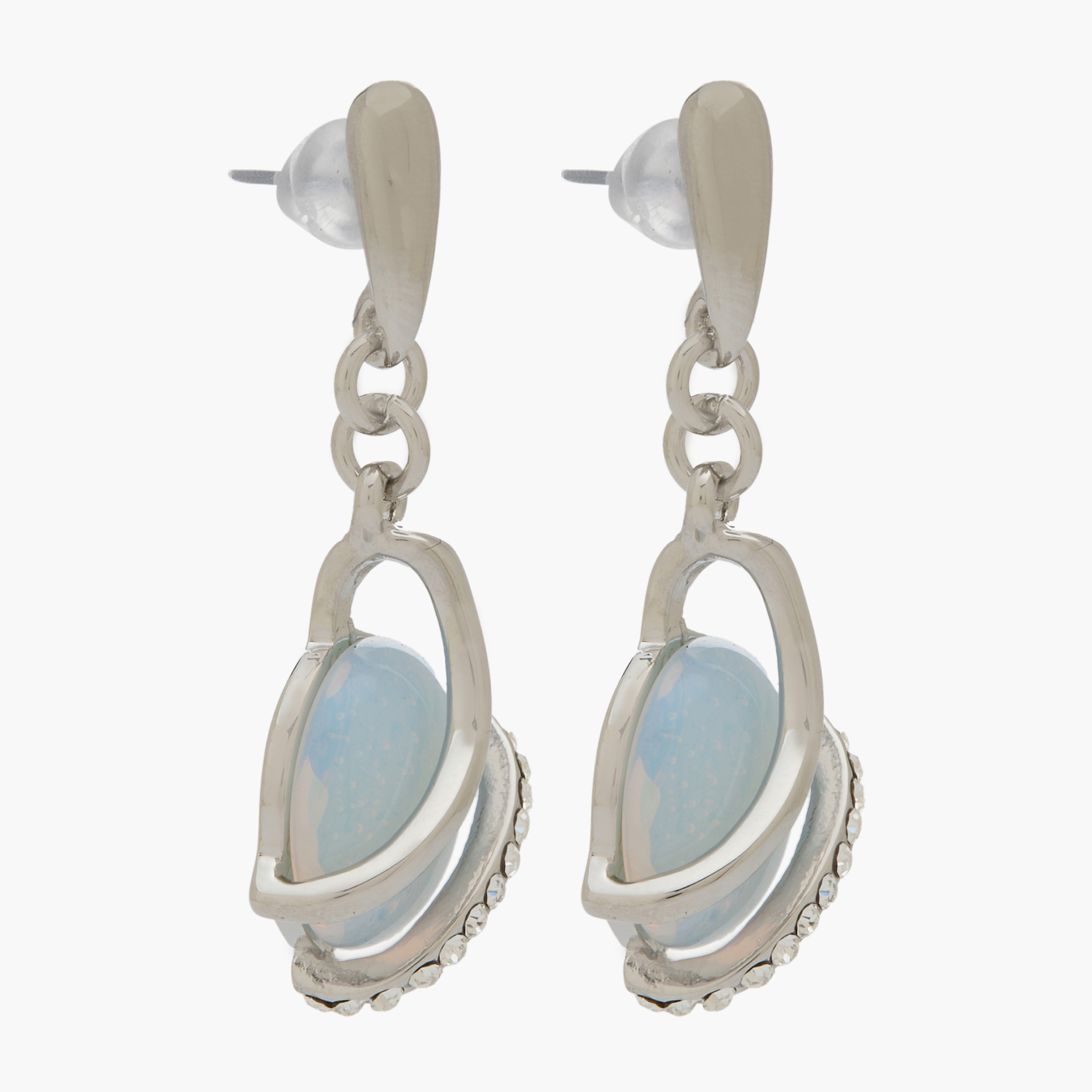 Embellished Drop Earrings with Pushback Closure-women-watchesandjewellery-jewellery-earrings-image-2