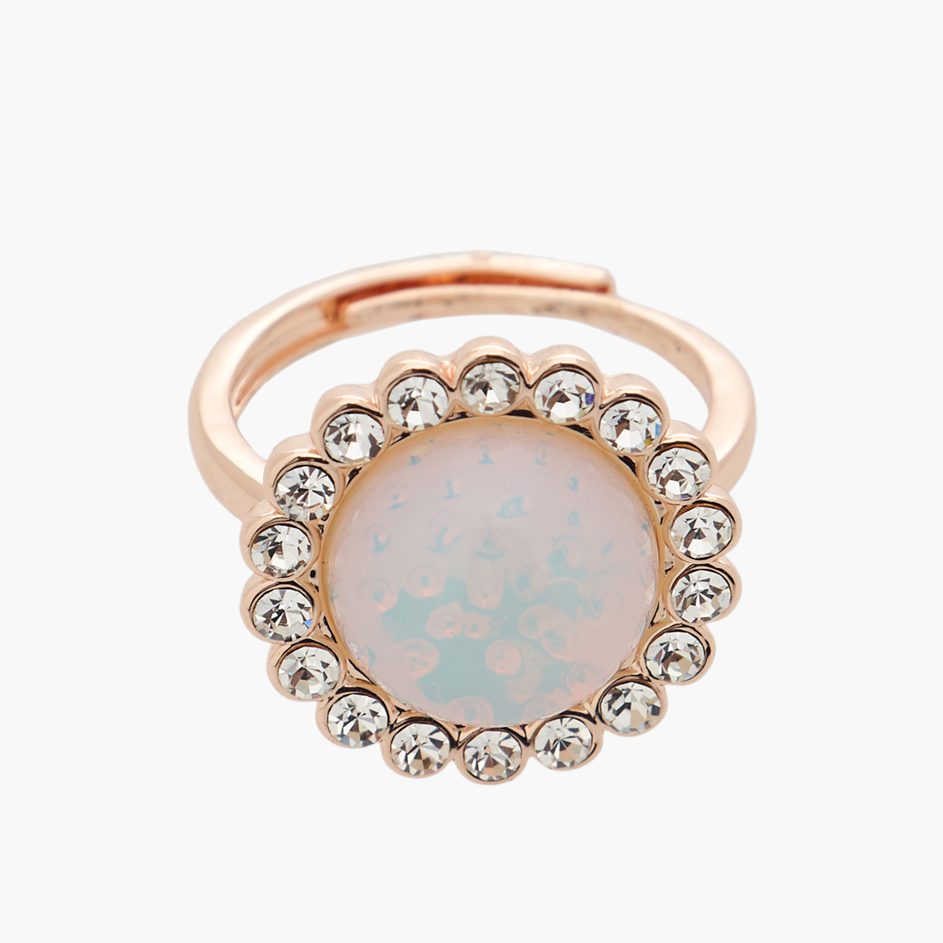 خاتم ميتاليك مزين بحجر القمر-women-watchesandjewellery-jewellery-rings-image-2