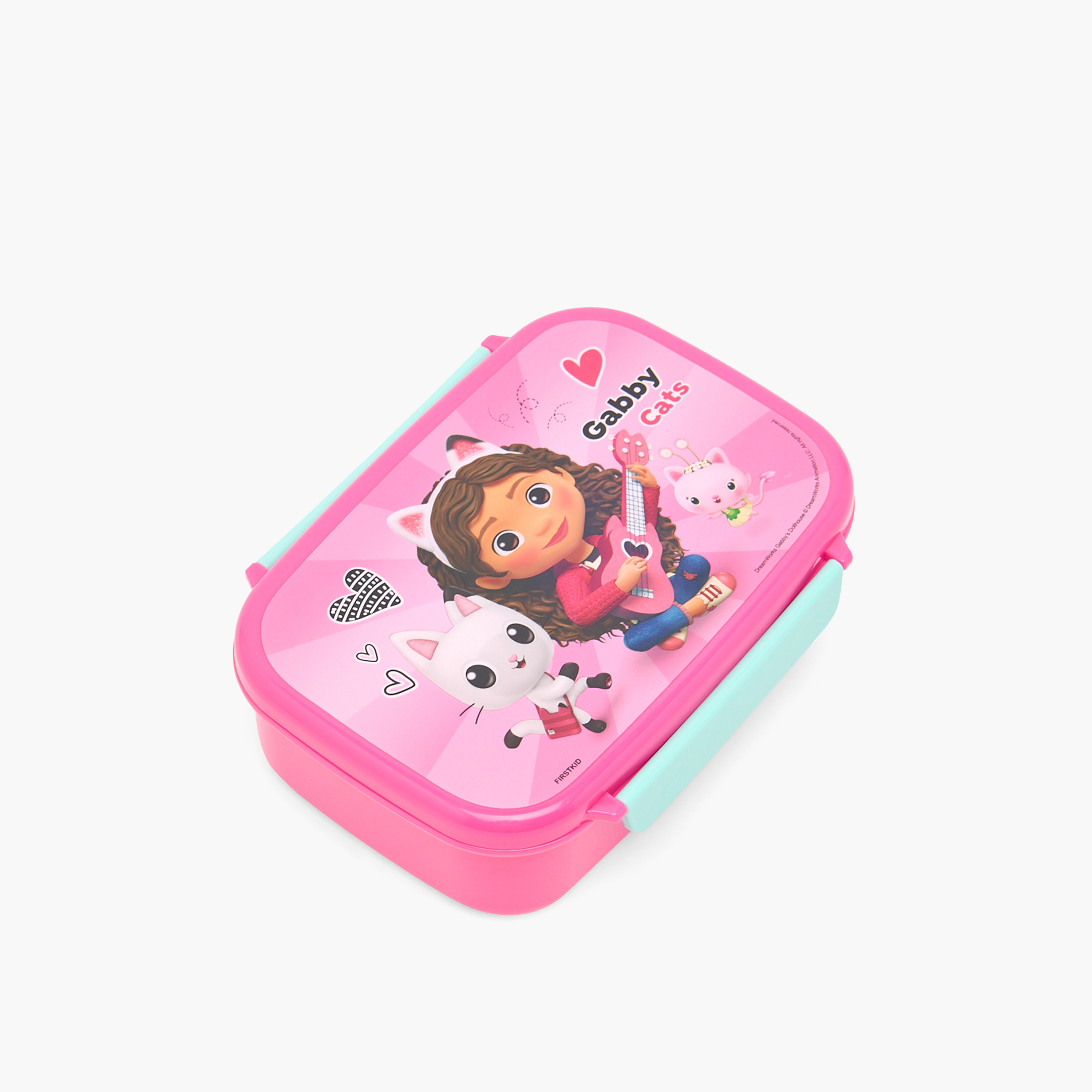 Gabby’s Dollhouse Print Lunch Box for Girls with Clip Lock Lid-school-lunchessentials-lunchboxes-image-1