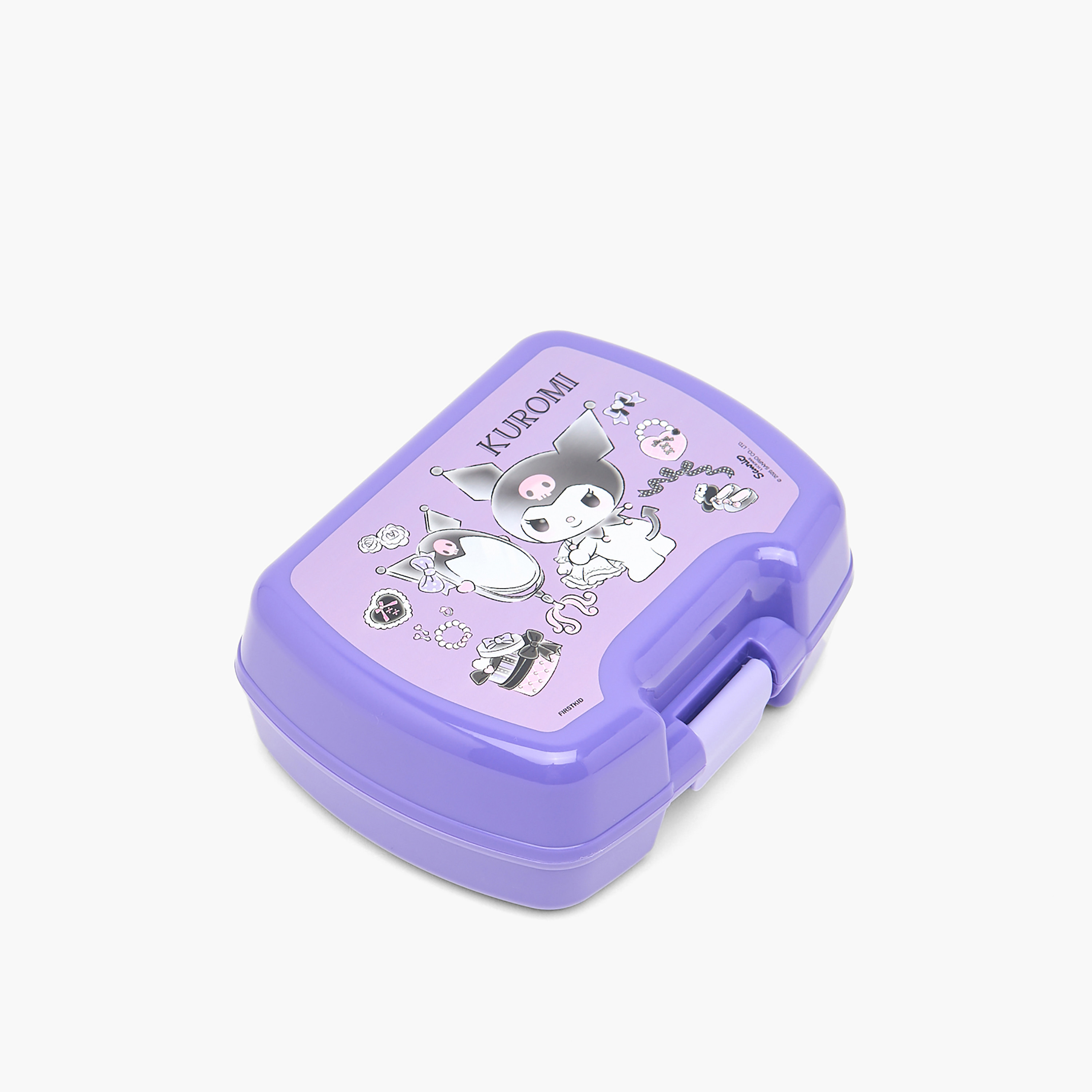 Kuromi Printed Lunch Box for Girls with Clip Lock Lid-school-lunchessentials-lunchboxes-image-1