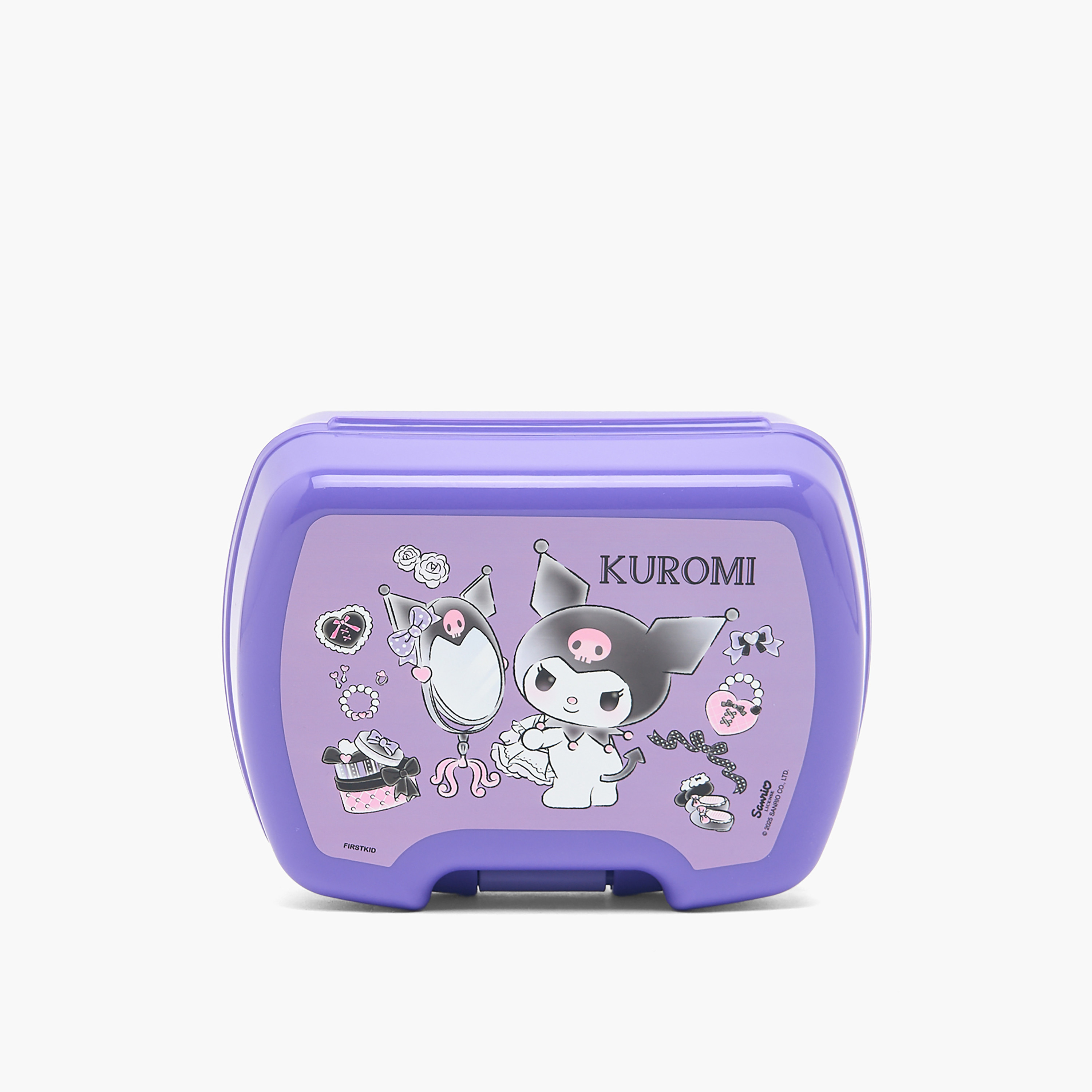 Kuromi Printed Lunch Box for Girls with Clip Lock Lid-school-lunchessentials-lunchboxes-image-3