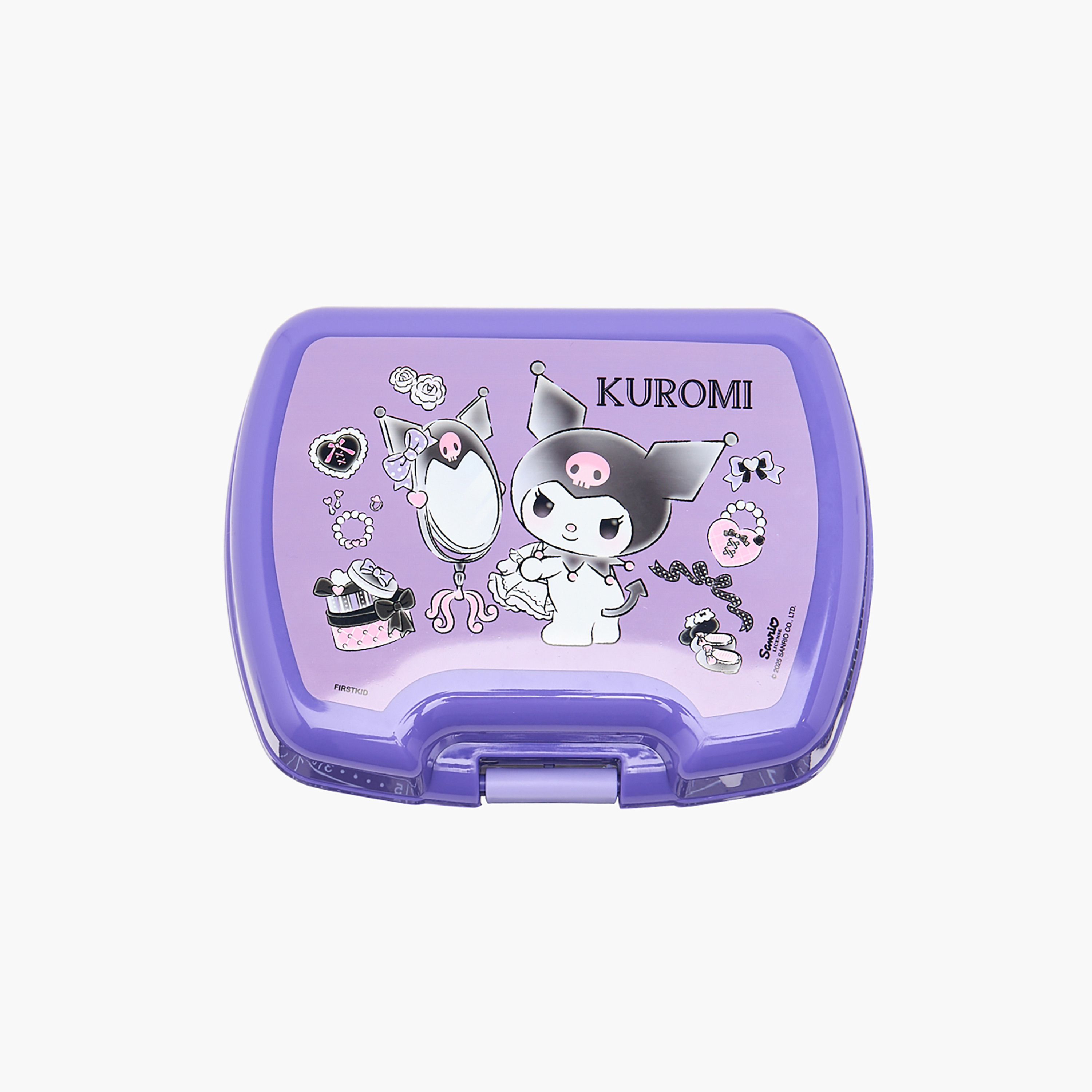 Kuromi Printed Lunch Box for Girls with Clip Lock Lid-school-lunchessentials-lunchboxes-image-9
