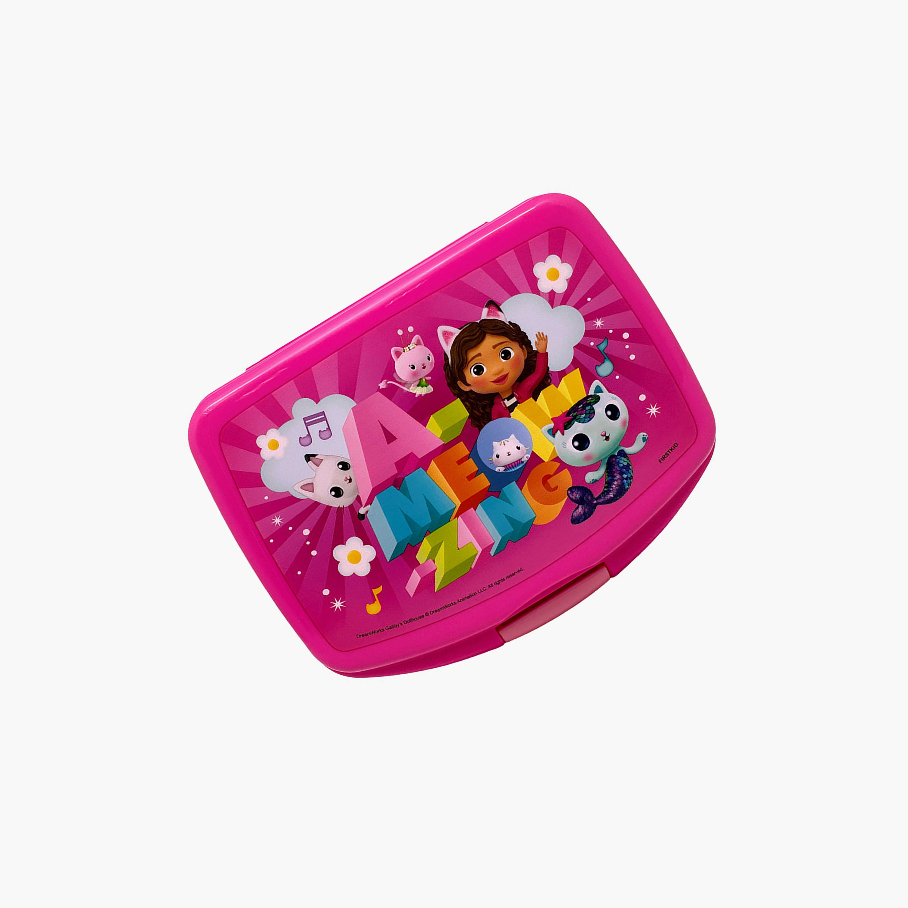 لانش بوكس بريميوم للبنات غابيز دول هاوس يونيفرسال خالي من البيسفينول (BPA Free)-school-lunchessentials-lunchboxes-image-1