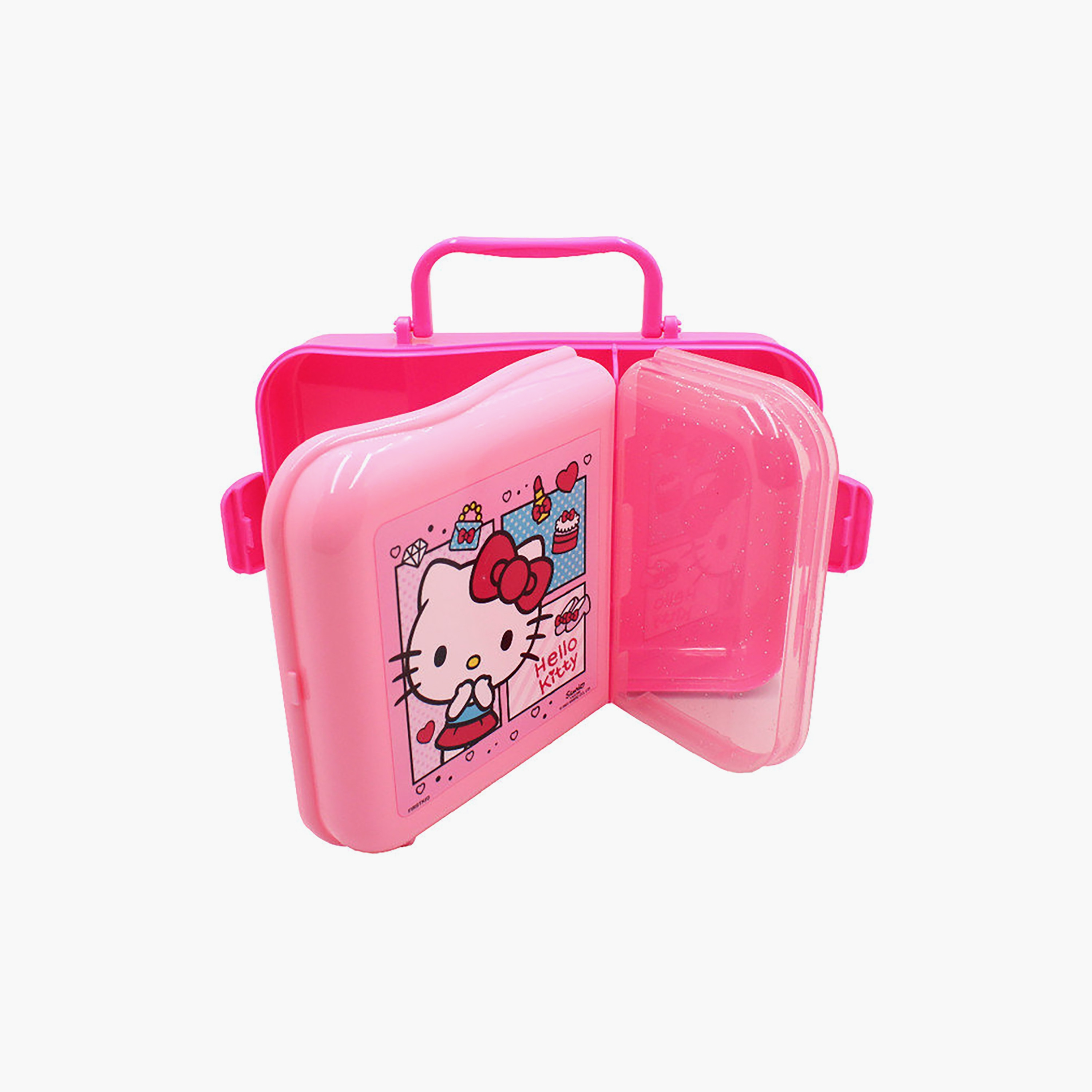 Hello Kitty Lunch Box for Girls with 2 Compartments-school-lunchessentials-lunchboxes-image-3