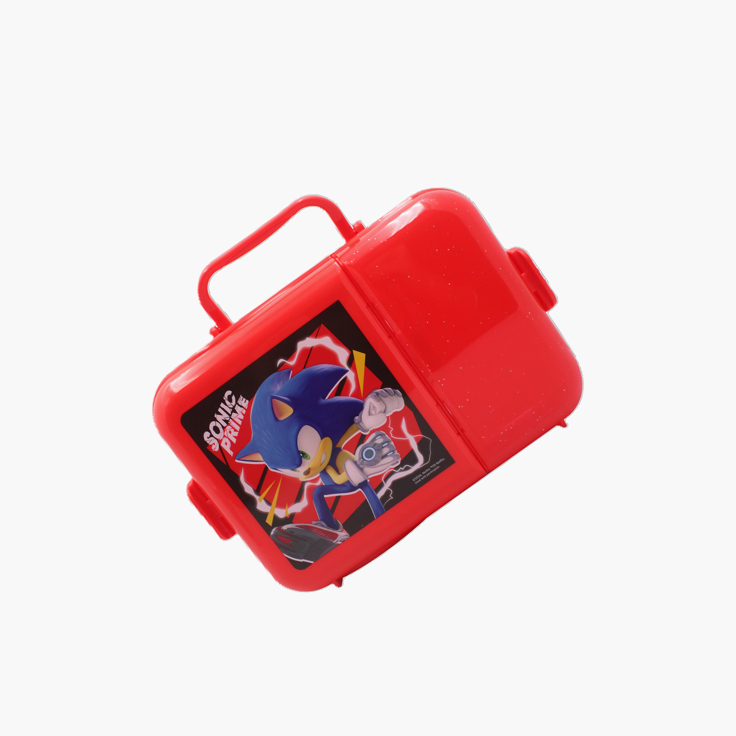 Sonic the Hedgehog Premium Handle Lunch Box for Boys with 2 Compartments-school-lunchessentials-lunchboxes-image-1
