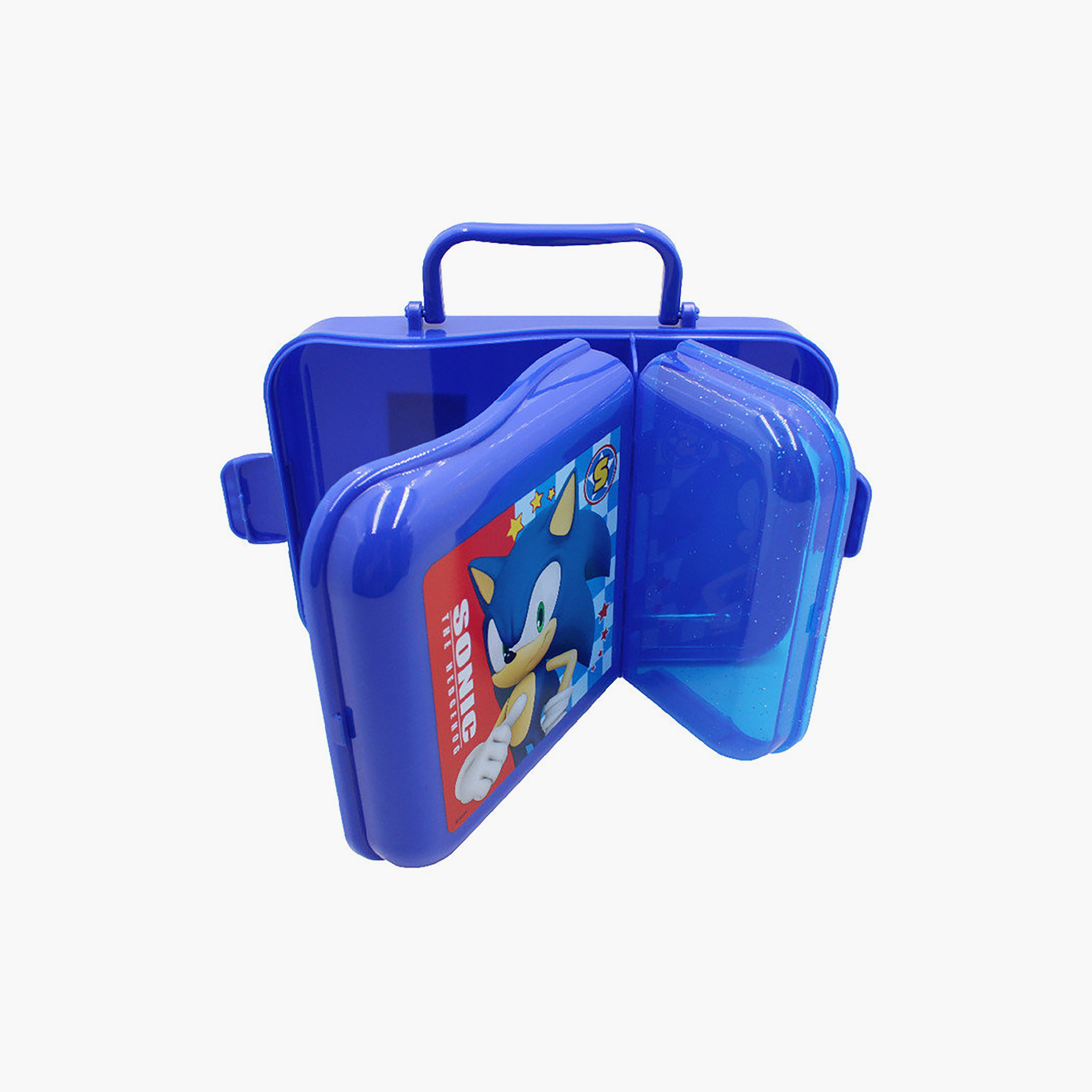 لانش بوكس بريميوم مع مقبض للأولاد سونيك ذا هيدجهوج مع قسمين-school-lunchessentials-lunchboxes-image-3