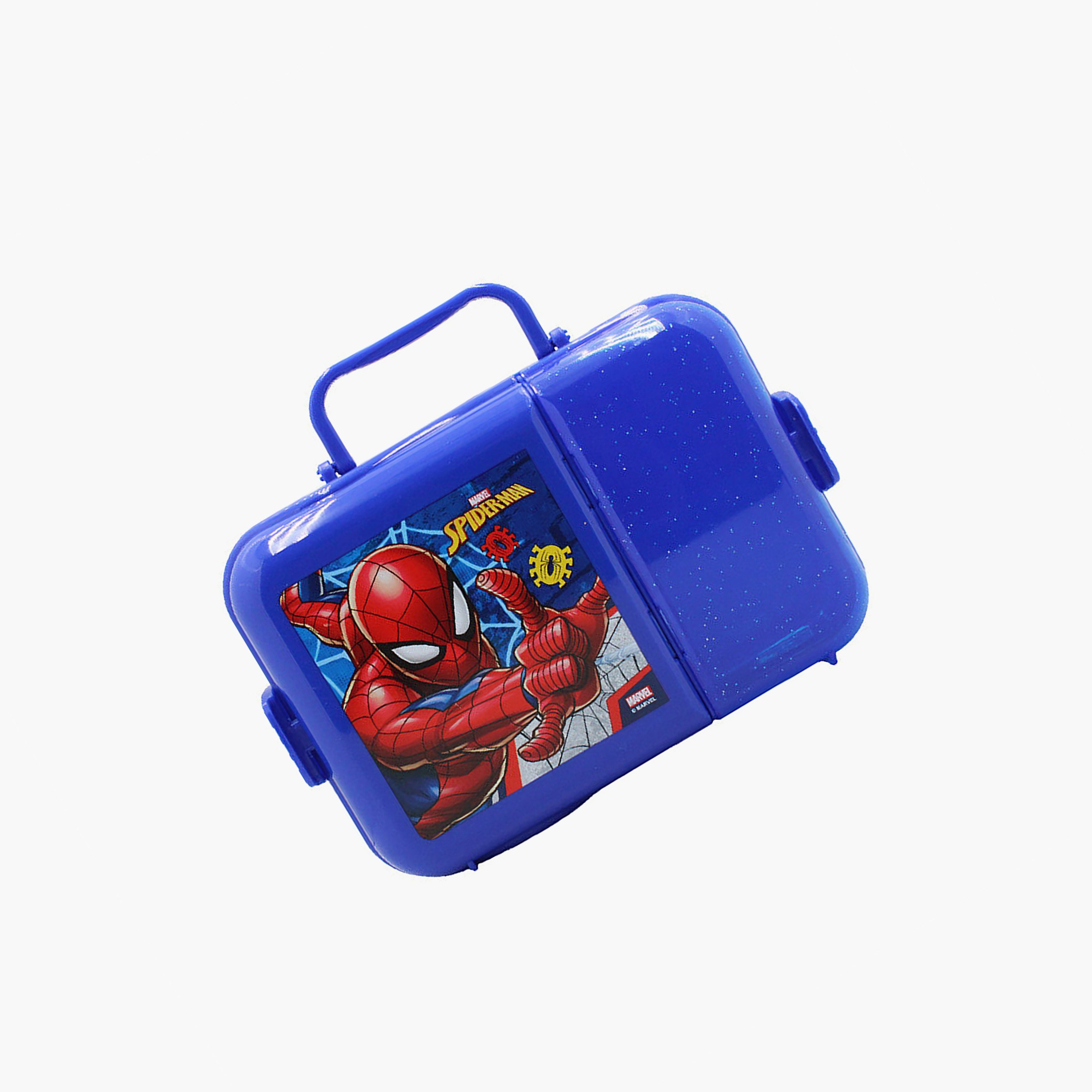 Spiderman Handle Lunch Box for Boys with 2 Compartments-school-lunchessentials-lunchboxes-image-1