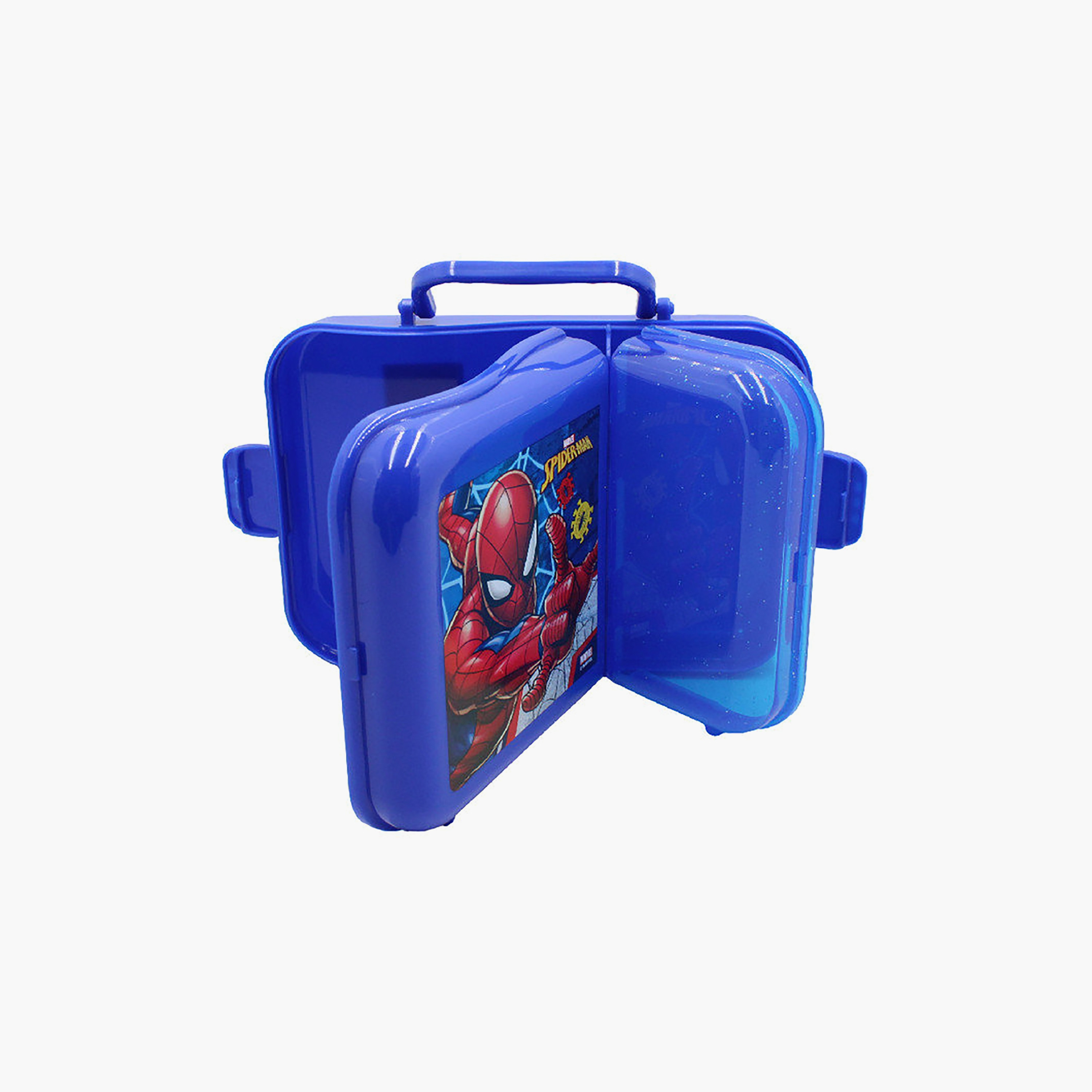 Spiderman Handle Lunch Box for Boys with 2 Compartments-school-lunchessentials-lunchboxes-image-3