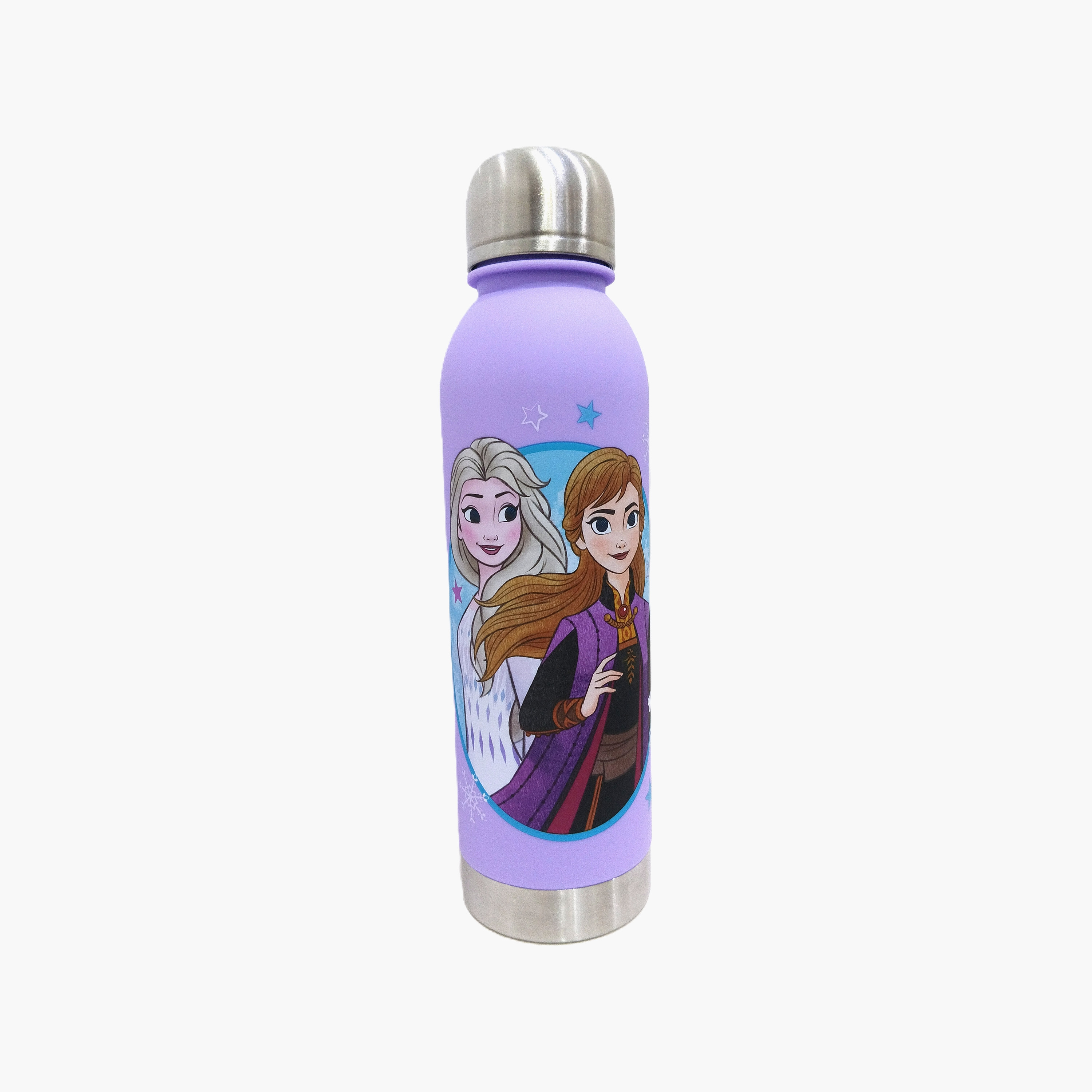 Frozen Elsa and Anna Polypropylene Water Bottle with Wide Opening & Spill-Resistant - 750 ml-school-waterbottles-image-1