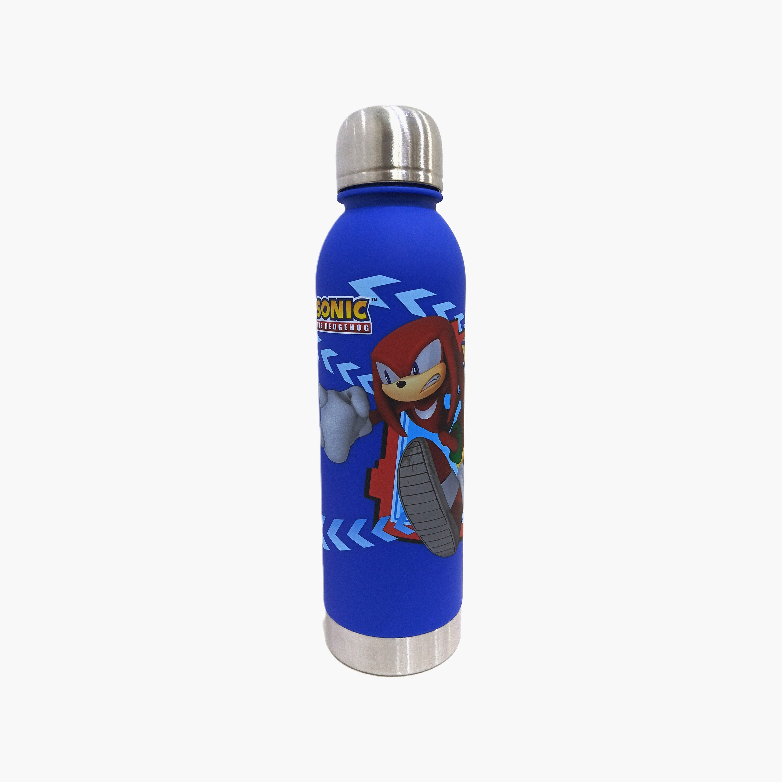 زجاجة ماء بولي بروبيلين مقاومة للانسكاب مع فوهة عريضة برسمة القنفذ سونيك - 750 مل-school-waterbottles-image-2