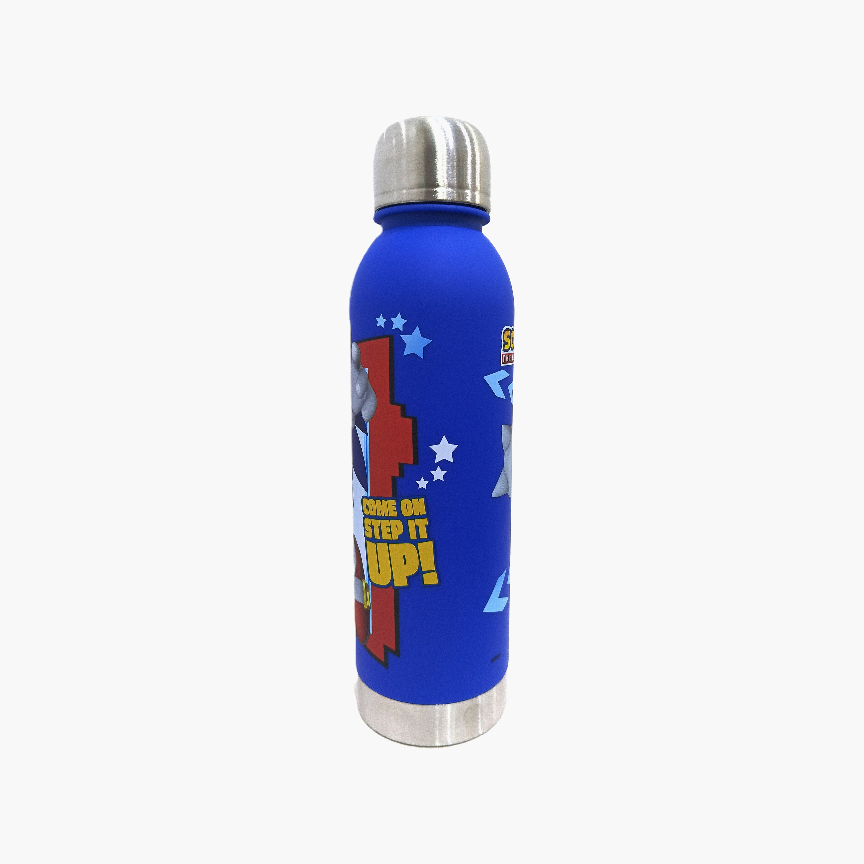 زجاجة ماء بولي بروبيلين مقاومة للانسكاب مع فوهة عريضة برسمة القنفذ سونيك - 750 مل-school-waterbottles-image-3