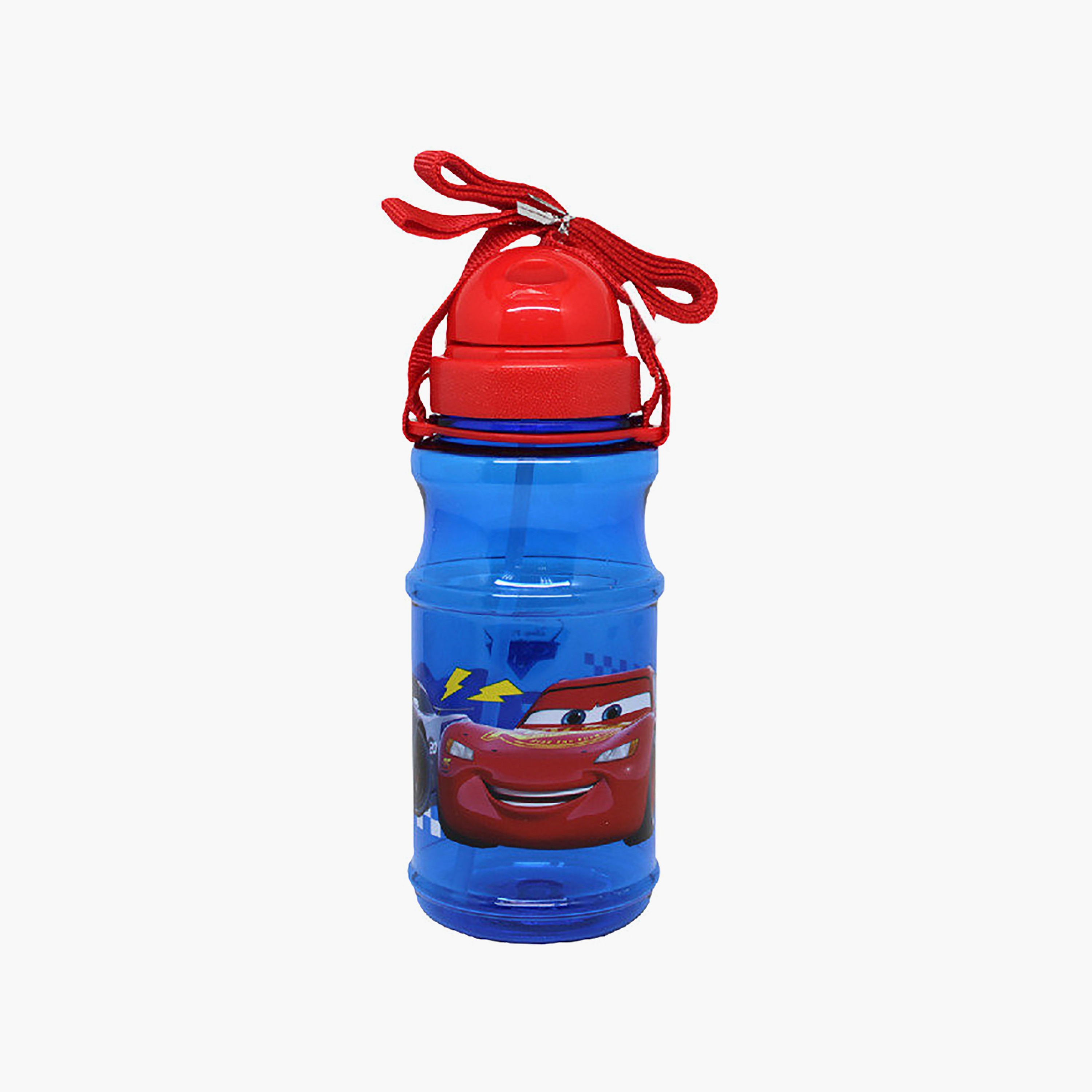Disney Car Polypropylene Water Bottle with Flip-Top Spout & Carry Strap - 500 ml-school-waterbottles-image-1