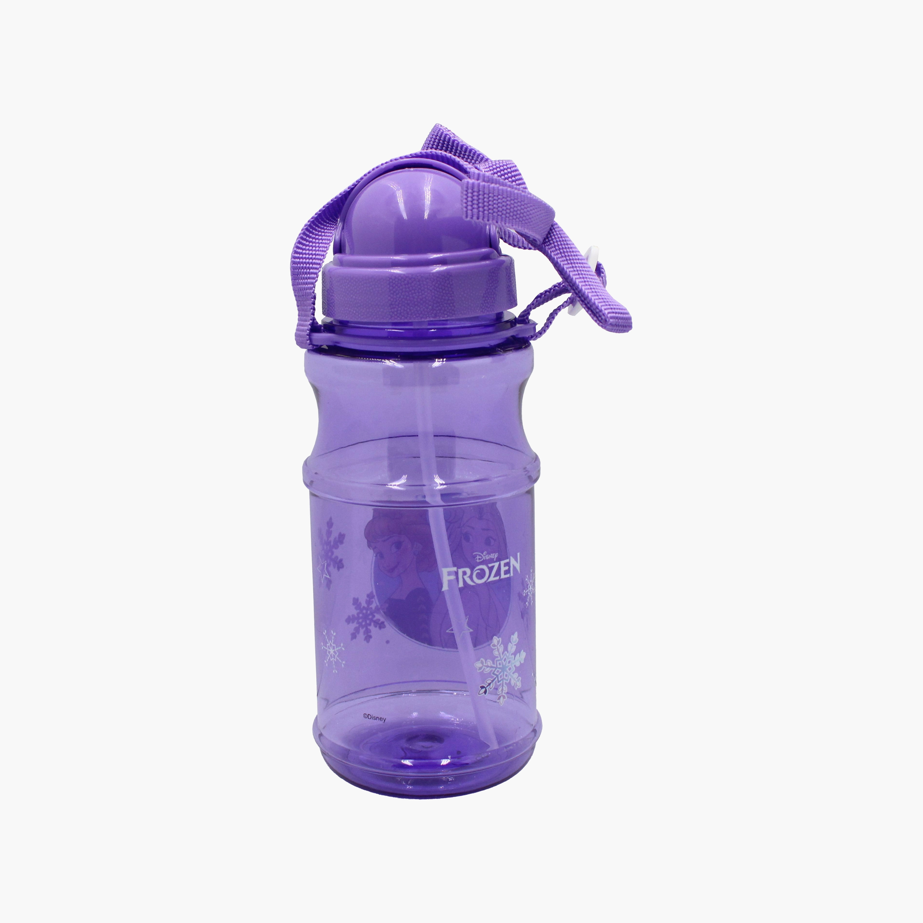 Frozen Elsa and Anna Polypropylene Water Bottle with Flip-Top Spout & Carry Strap - 500 ml-school-waterbottles-image-4
