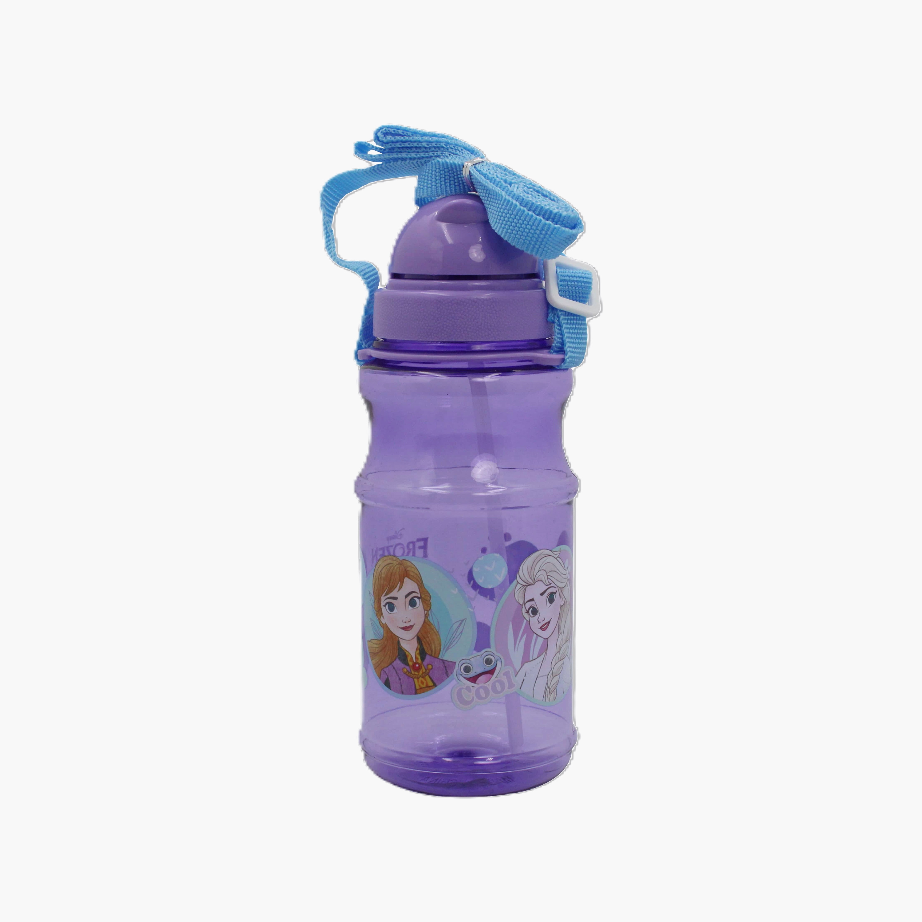 Disney Frozen Polypropylene Water Bottle with Flip-Top Spout & Carry Strap - 500 ml-school-waterbottles-image-1