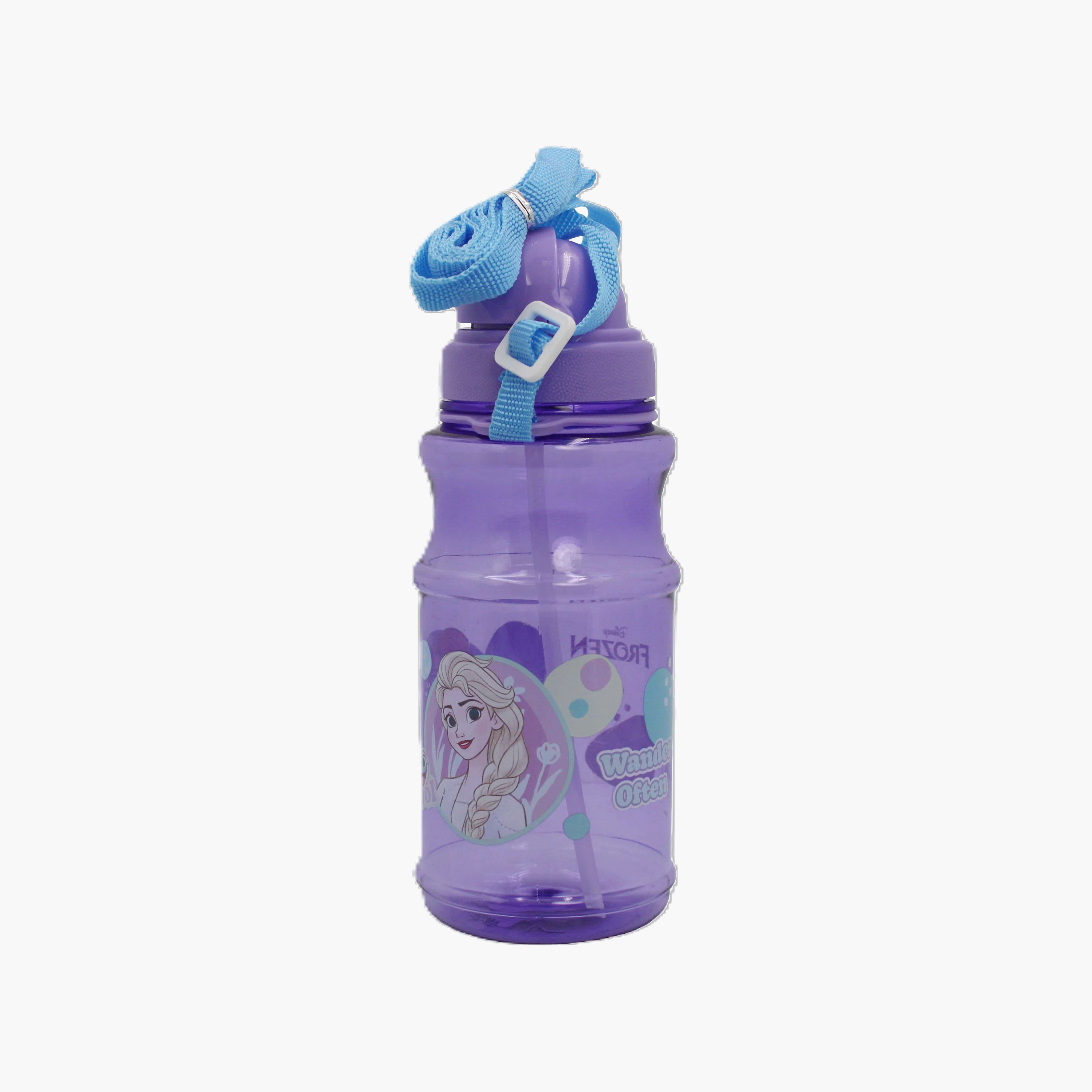 Disney Frozen Polypropylene Water Bottle with Flip-Top Spout & Carry Strap - 500 ml-school-waterbottles-image-3