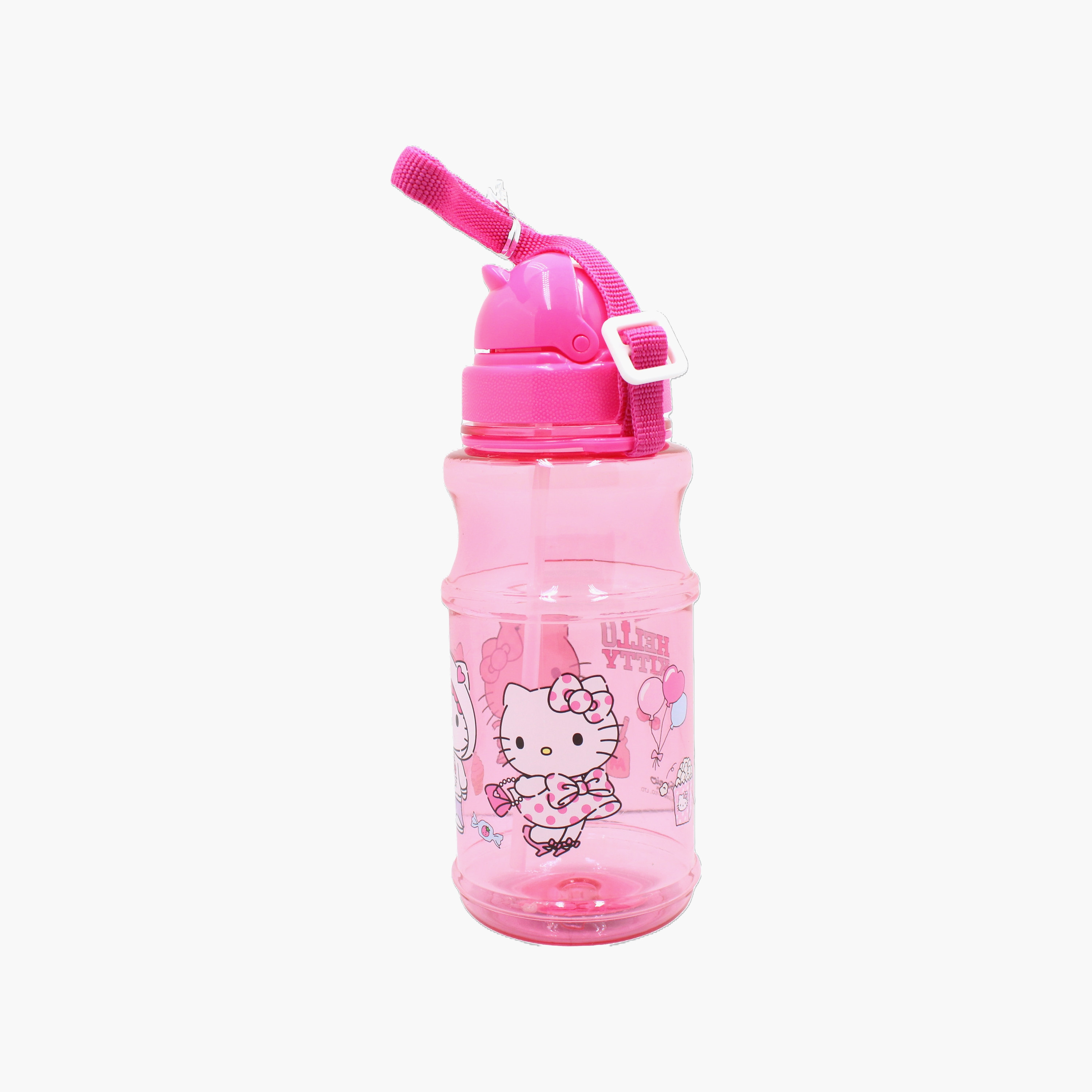Hello Kitty Polypropylene Water Bottle with Flip-Top Spout & Carry Strap - 500 ml-school-waterbottles-image-3