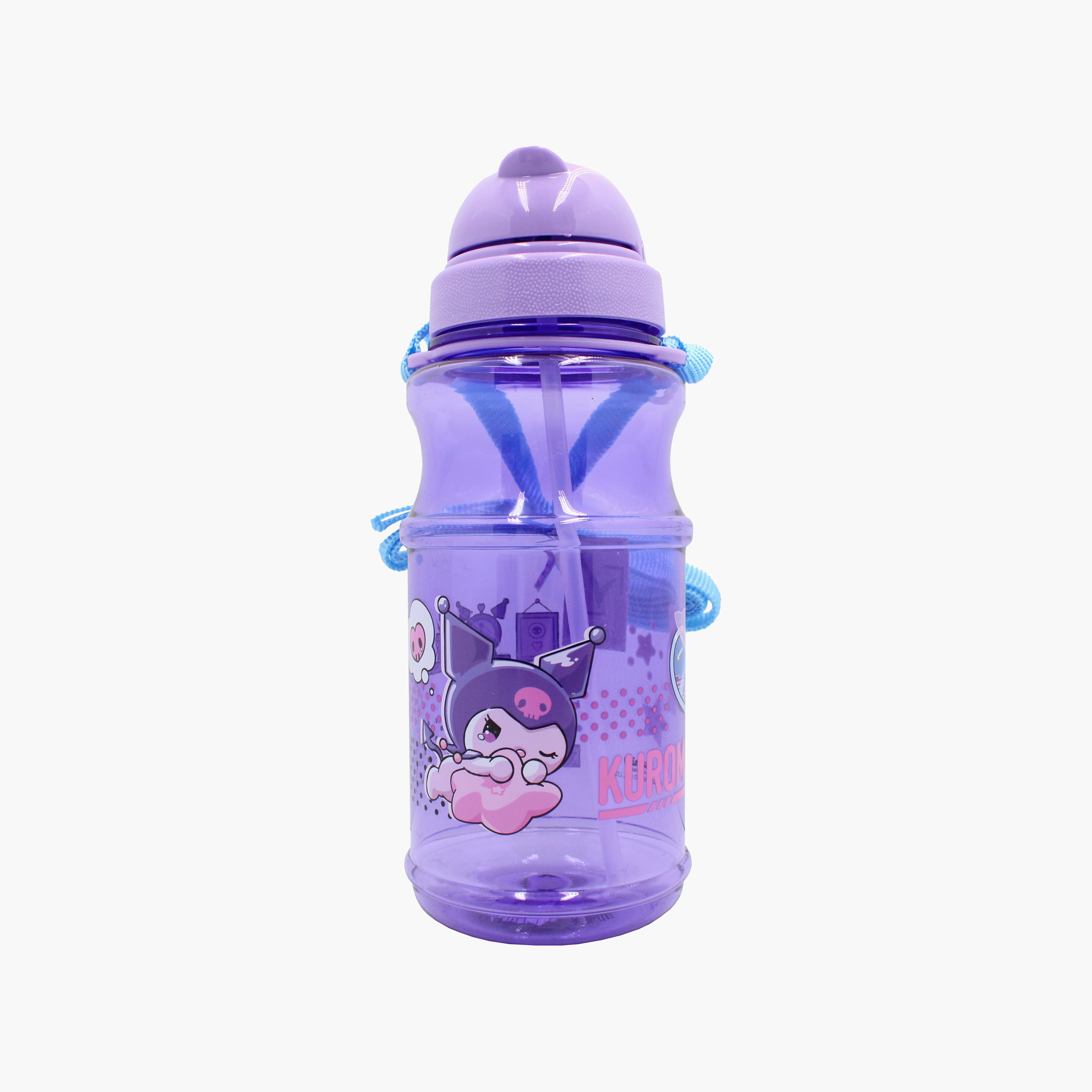 زجاجة مياه بولي بروبيلين كورومي مع فوهة شرب وغطاء مقاوم للتسريب - 500 مل-school-waterbottles-image-1