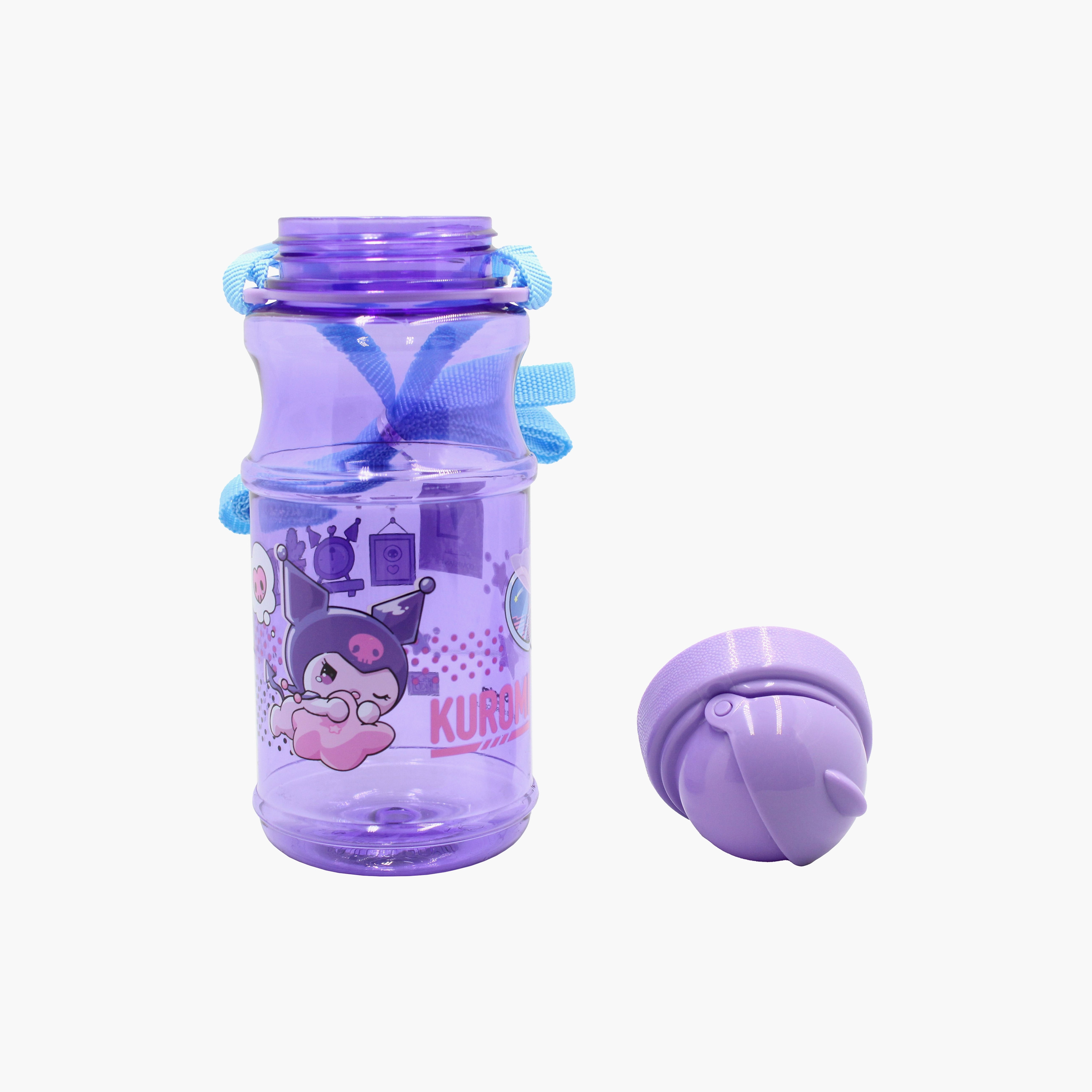 زجاجة مياه بولي بروبيلين كورومي مع فوهة شرب وغطاء مقاوم للتسريب - 500 مل-school-waterbottles-image-2